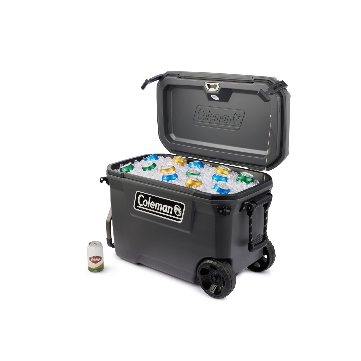 Coleman - 65 Qt Convoy Wheeled Cooler - Dark Stone