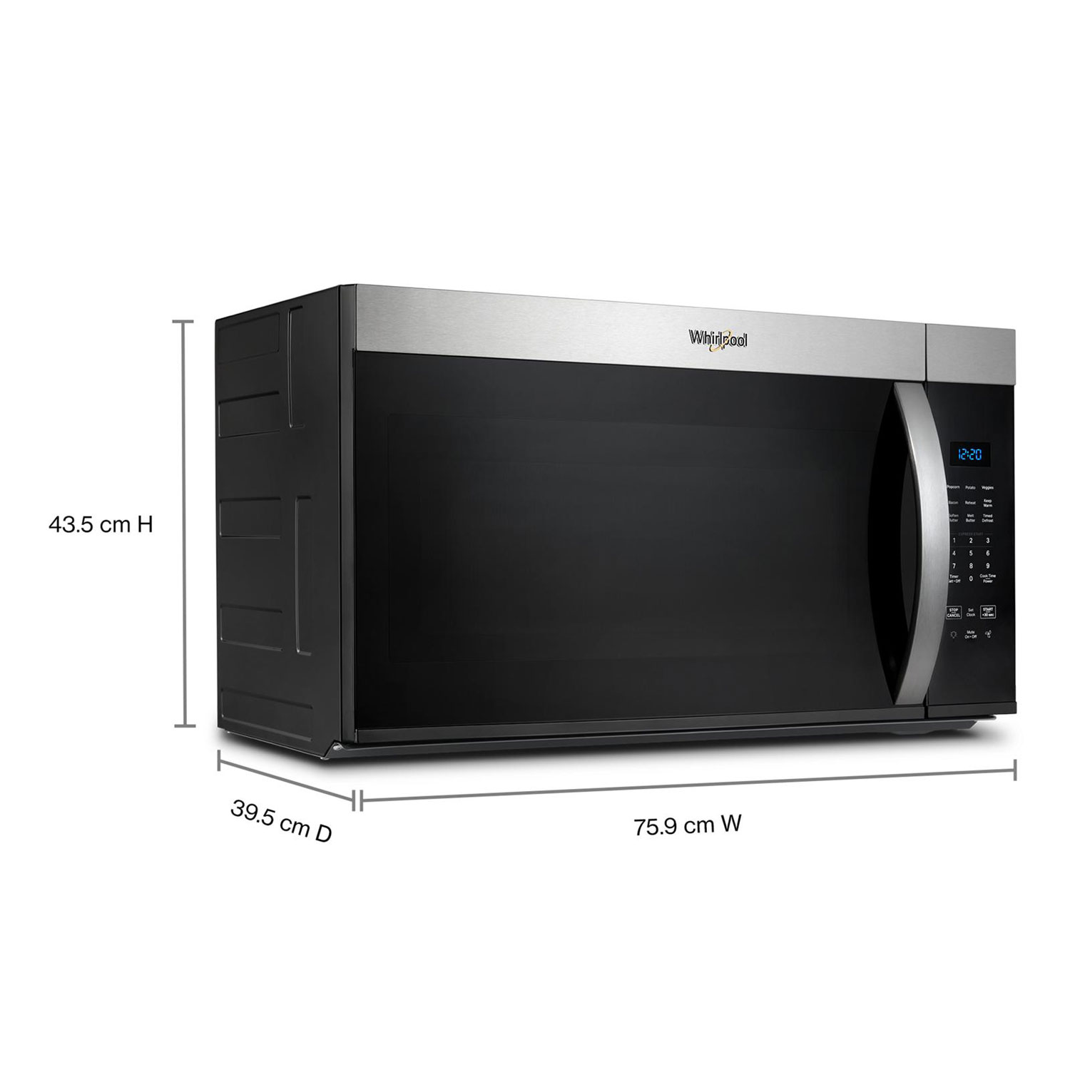 Whirlpool Over-The-Range Microwave - 1.7 Cu. Ft. - Stainless Steel