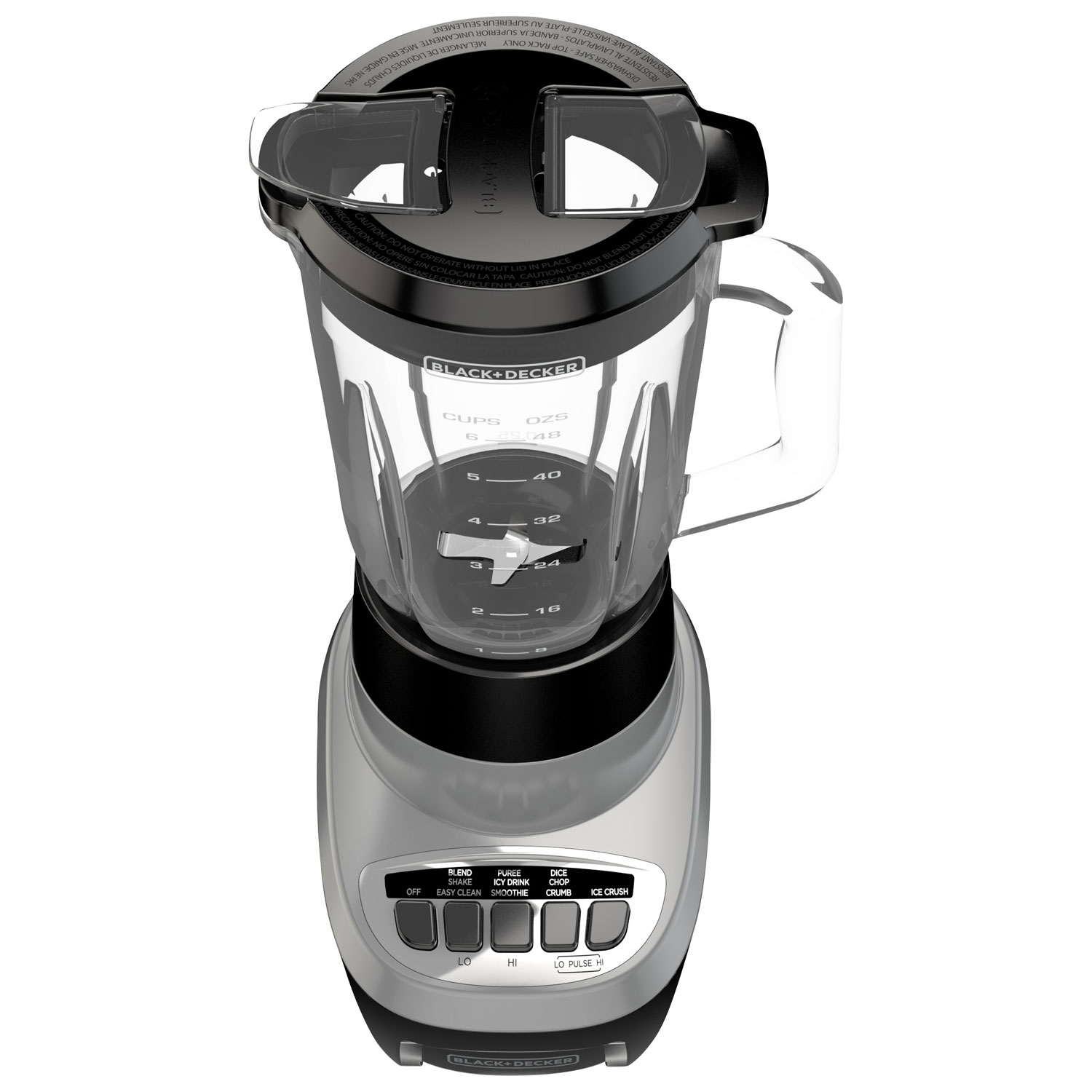 Mélangeur de comptoir de 6 tasses et 700 W de Black & Decker - Noir/Argenté