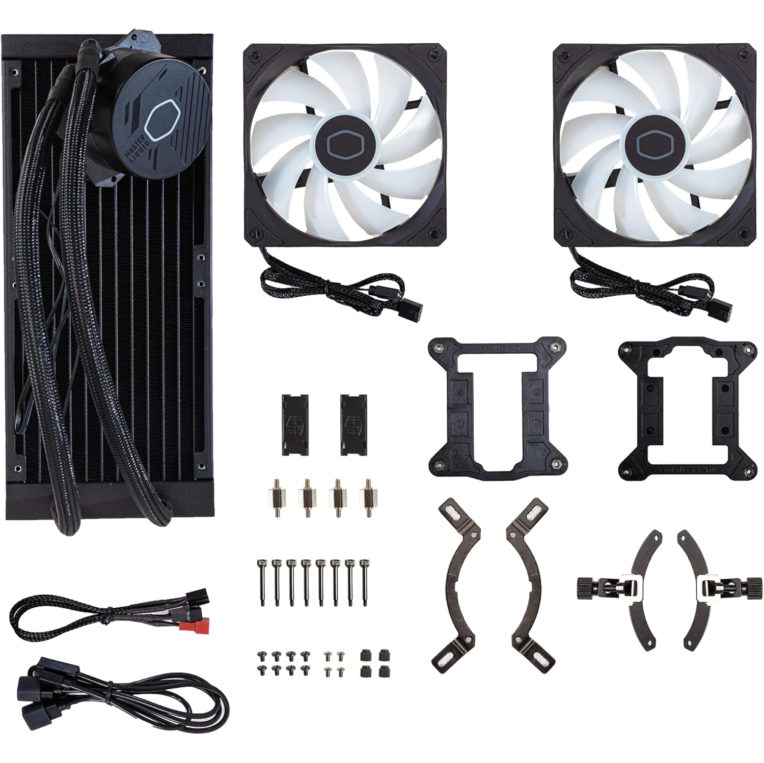Cooler Master MasterLiquid 240&nbsp;L Core, pompe double chambre Gen S, refroidisseur liquide tout-en-un ARGB 240&nbsp;mm