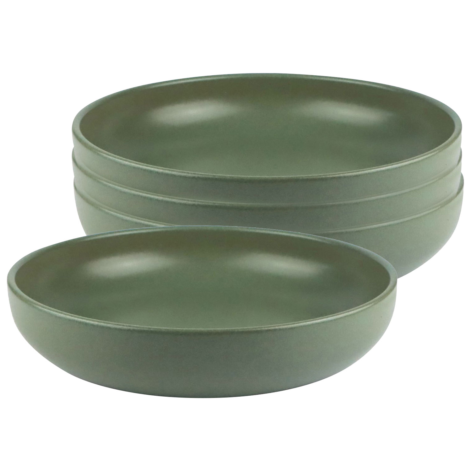 Mesa Ceramics Uno 4-Piece Stoneware Pasta Bowl - Oilve