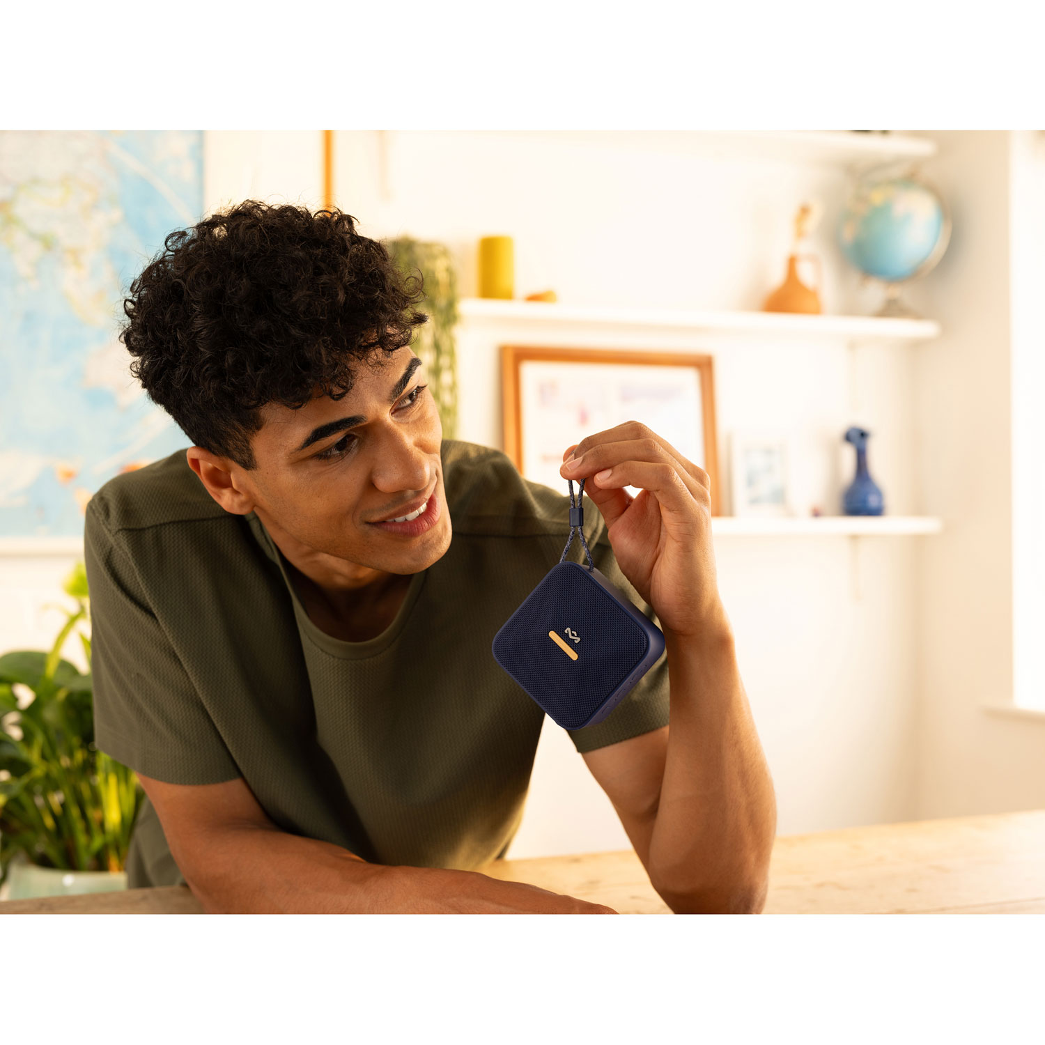 House Of Marley Rise Up Waterproof Bluetooth Wireless Speaker - Blue