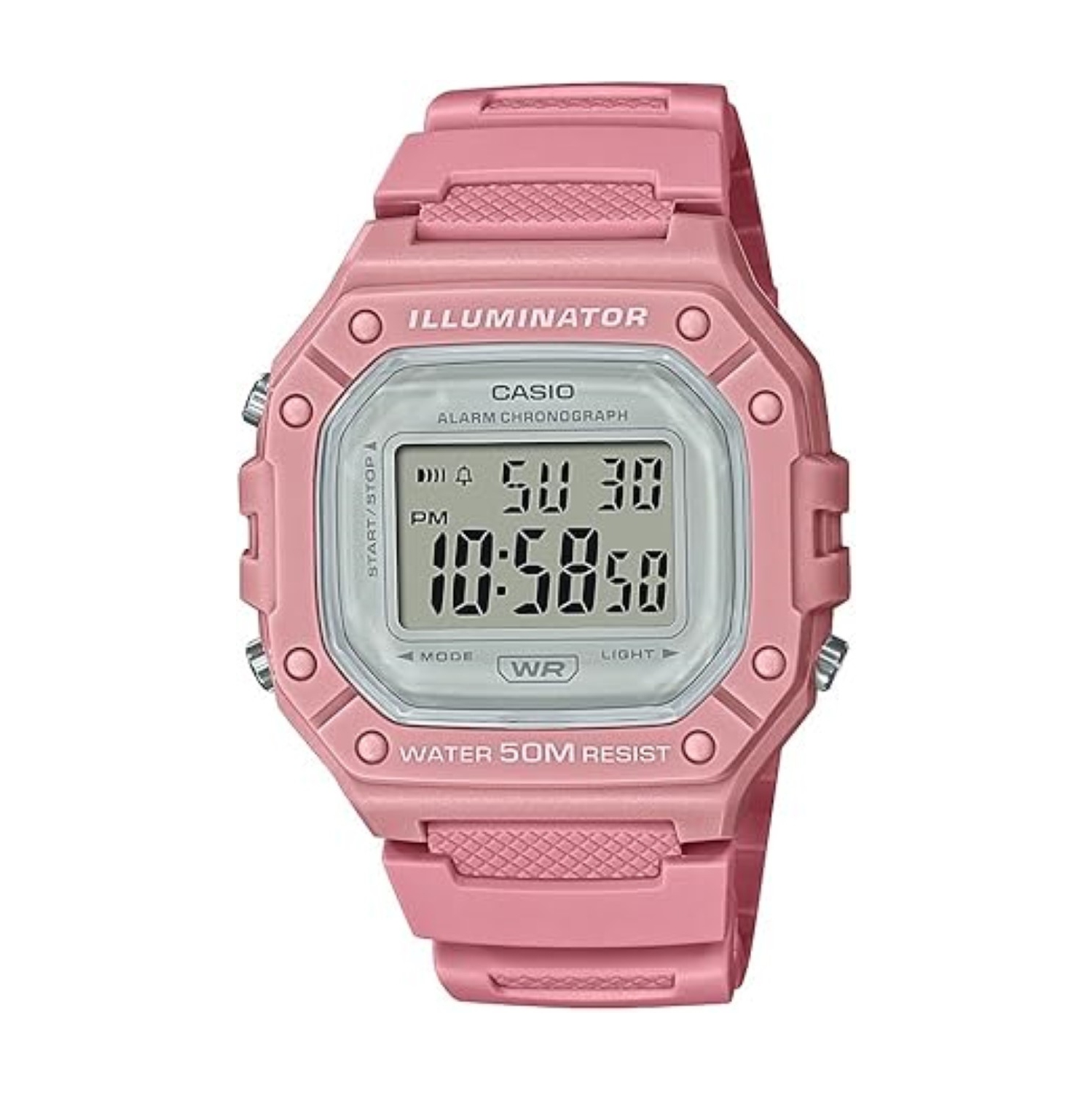 Casio W218H Series | Men’s Digital Watch | 50M WR | 1/100 Second Stopwatch | 100 SEC Chrono | LED Backlight | Countdown Timer | Daily Alarm | Hourly