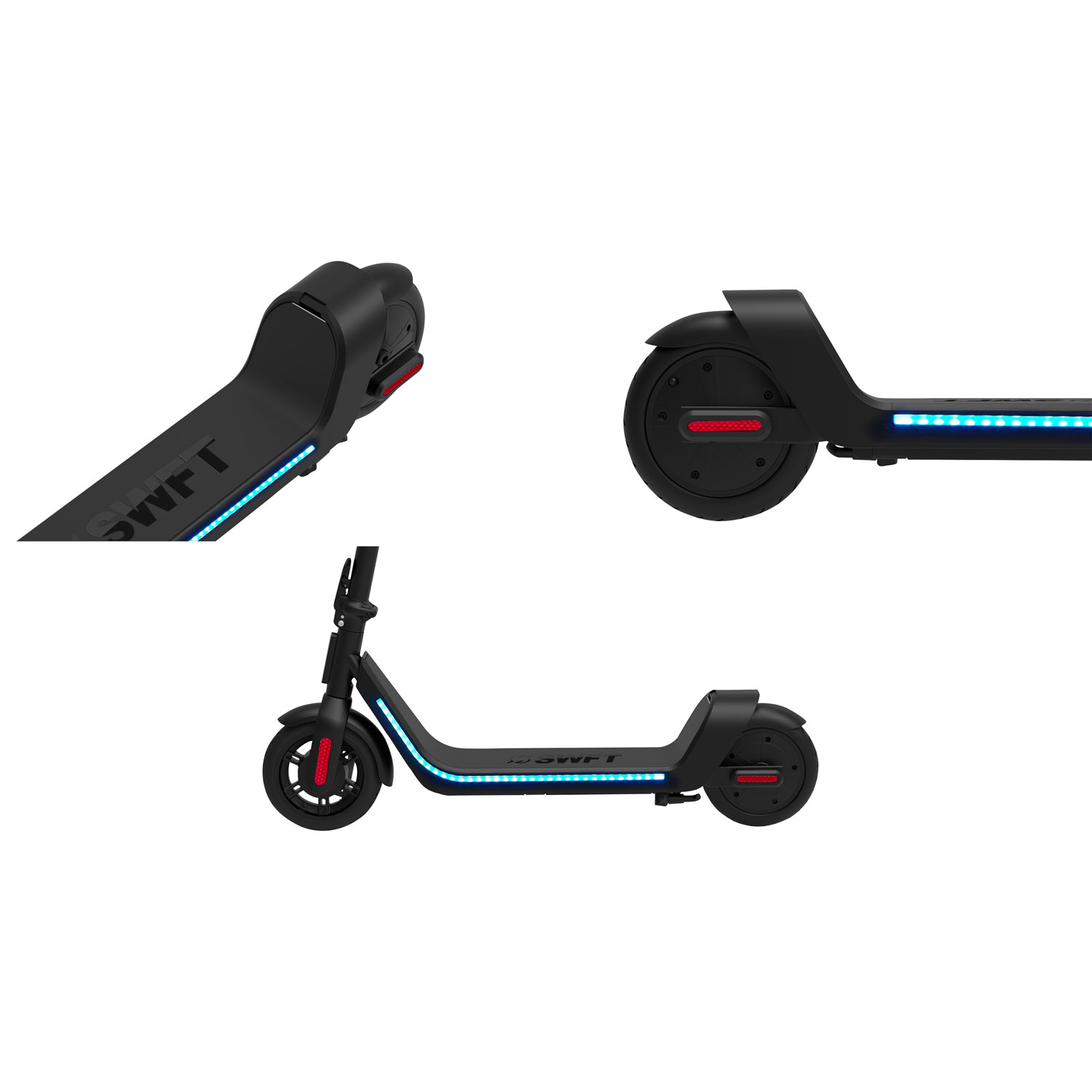 SWFT EX1 Electric Scooter with Safety Lights - Black - Only at Best Buy