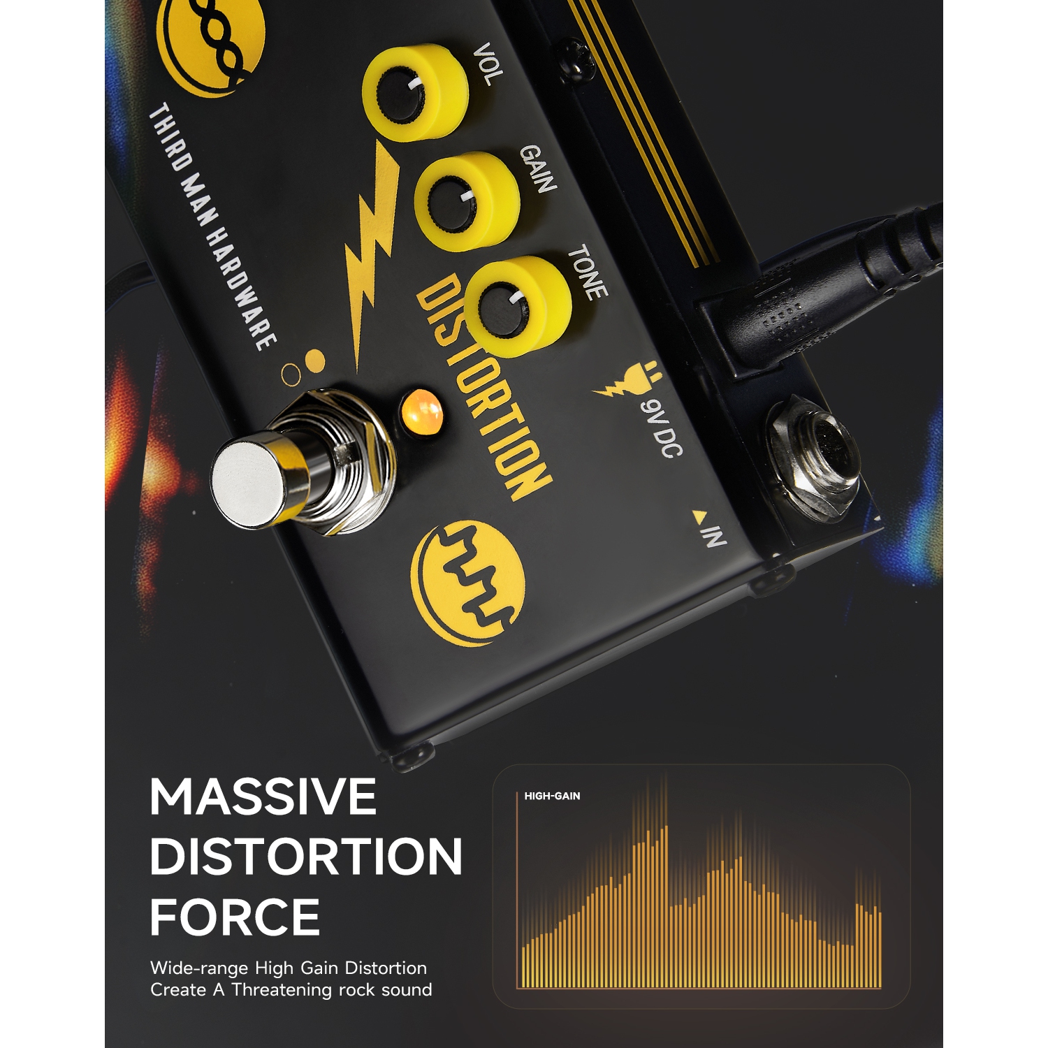 Donner X Third Man Hardware Triple Threat 3-in-1 Analog Multi-Effects Guitar Pedal