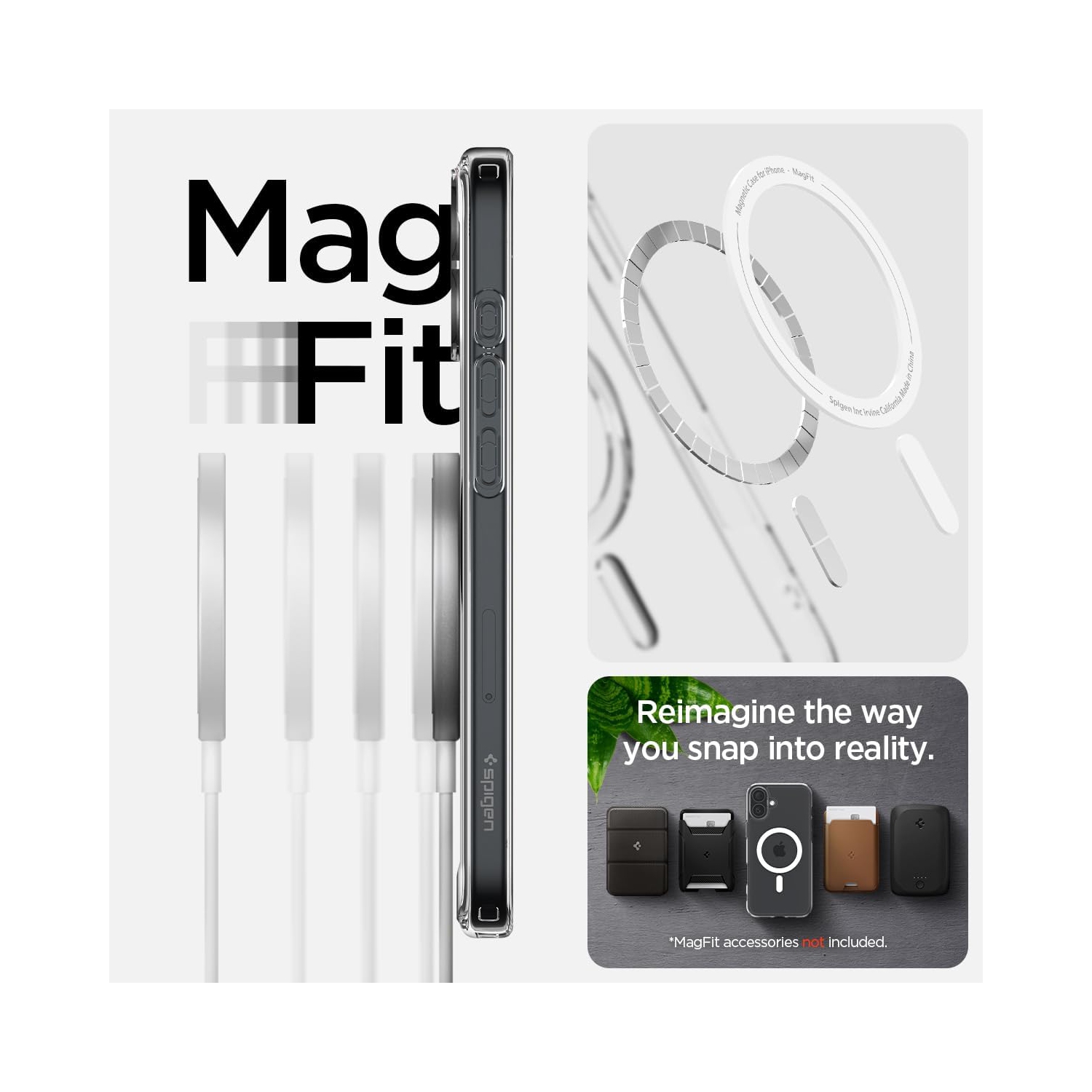 Magnetic Case for iPhone 16, Compatible with MagSafe Wireless Charging, Shockproof Phone Bumper Cover, Anti-Scratch Clearview - FREE SHIPPING