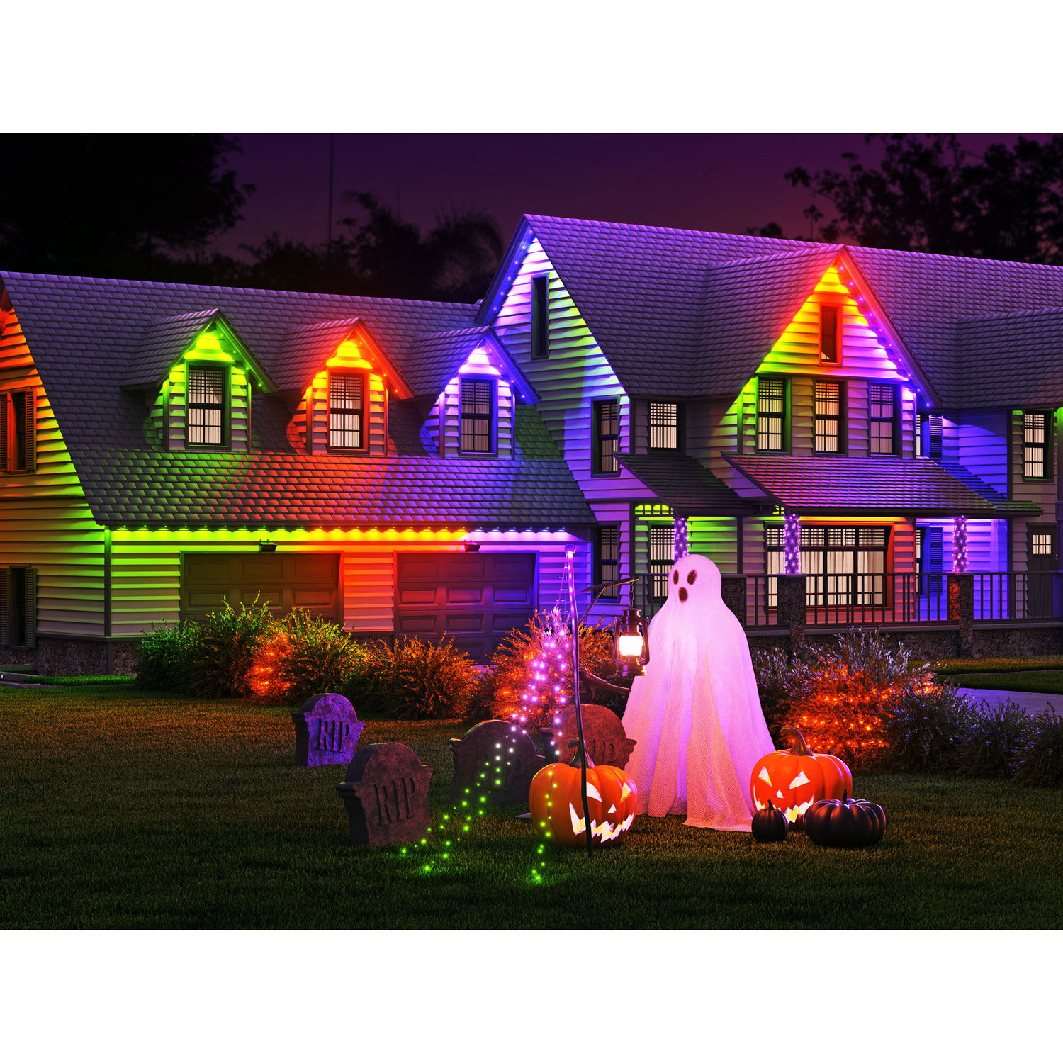 Nanoleaf Essentials Matter 15m Permanent Outdoor LED Lights - Smarter Kit - Multicolour