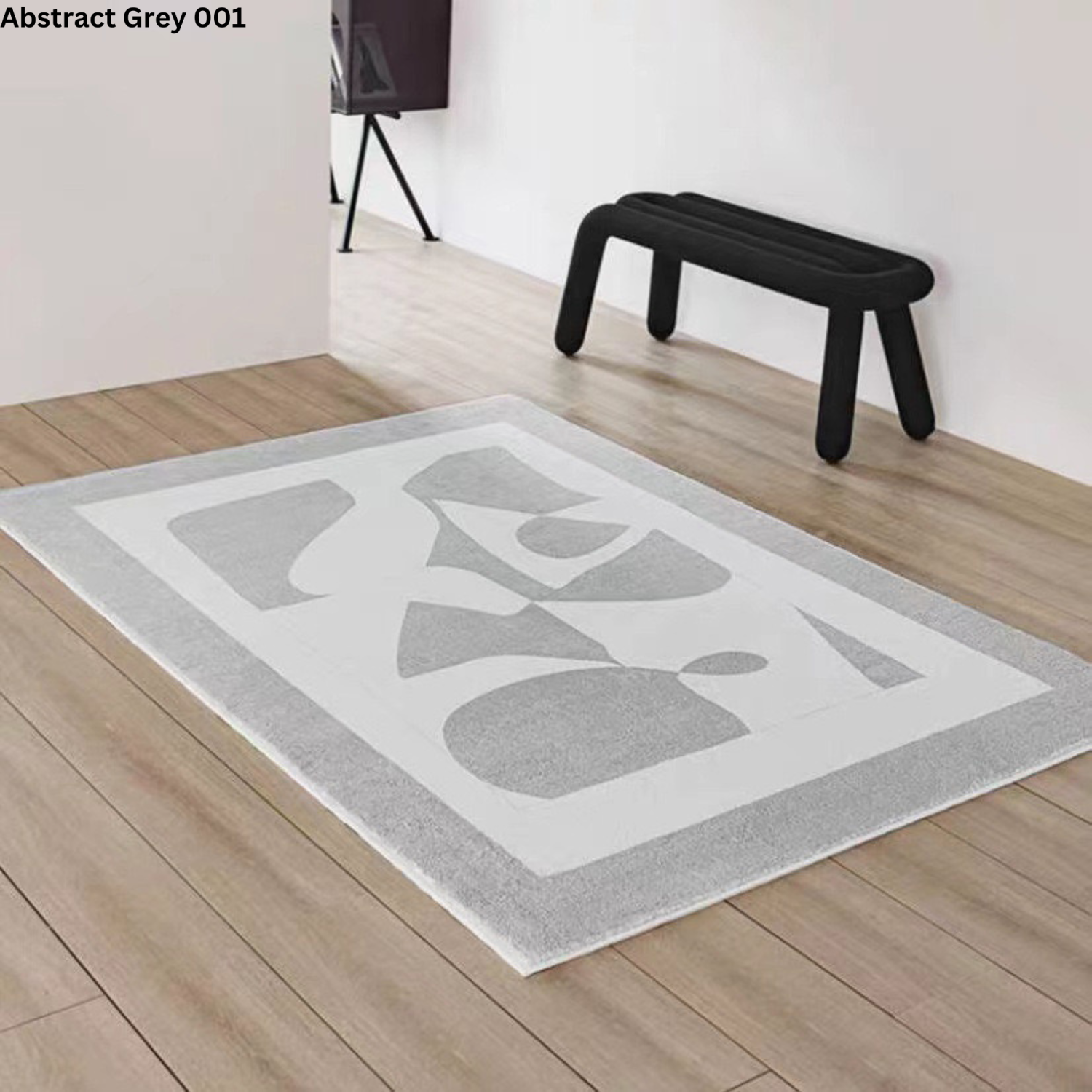 LivinVeluris Rectangle Faux Cashmere Area Rug with Non-Slip Backing