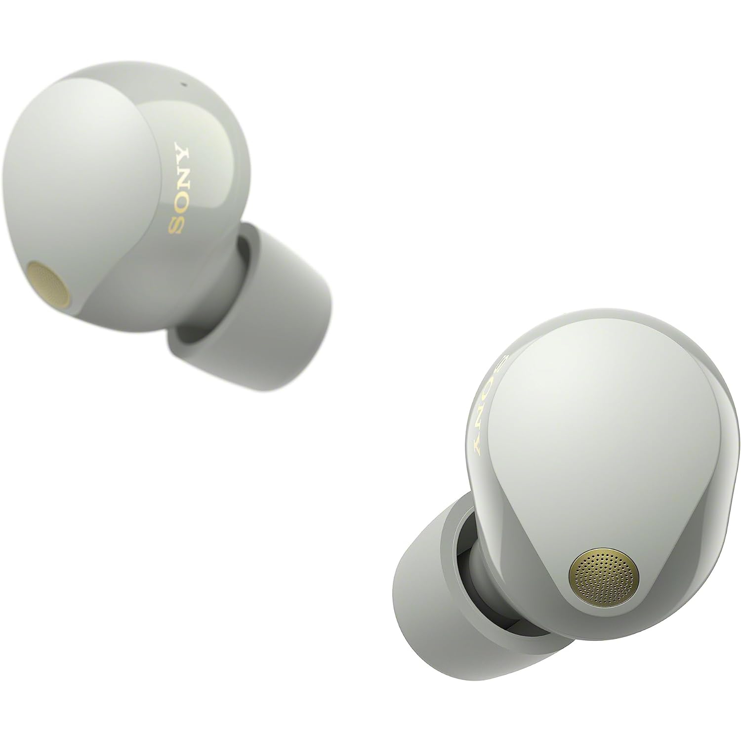 Refurbished(Excellent)- Sony WF-1000XM5 The Best Truly Wireless Bluetooth Noise Cancelling Earbuds Headphones with Alexa Built in, Platinum silver