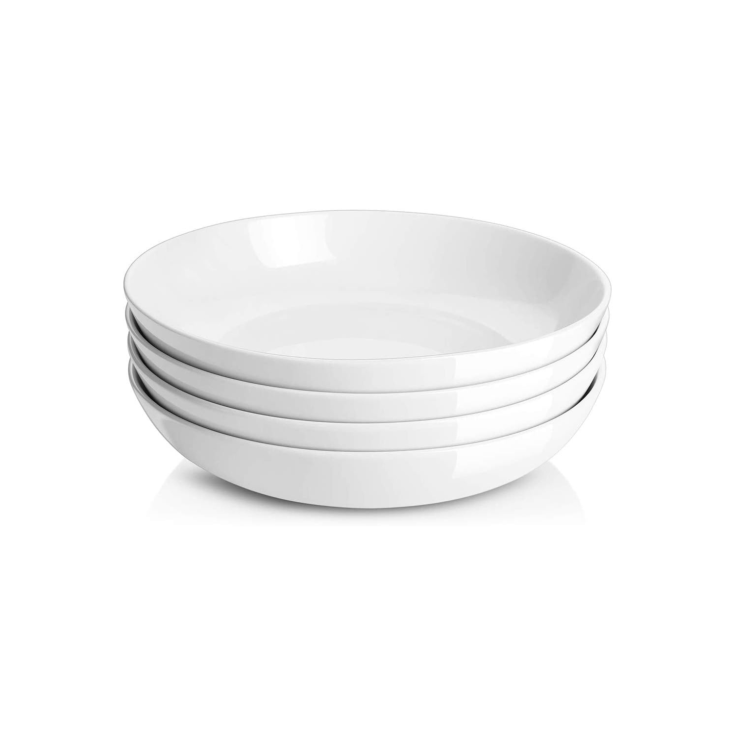 DOWAN 9.75" Large Pasta Bowls, White