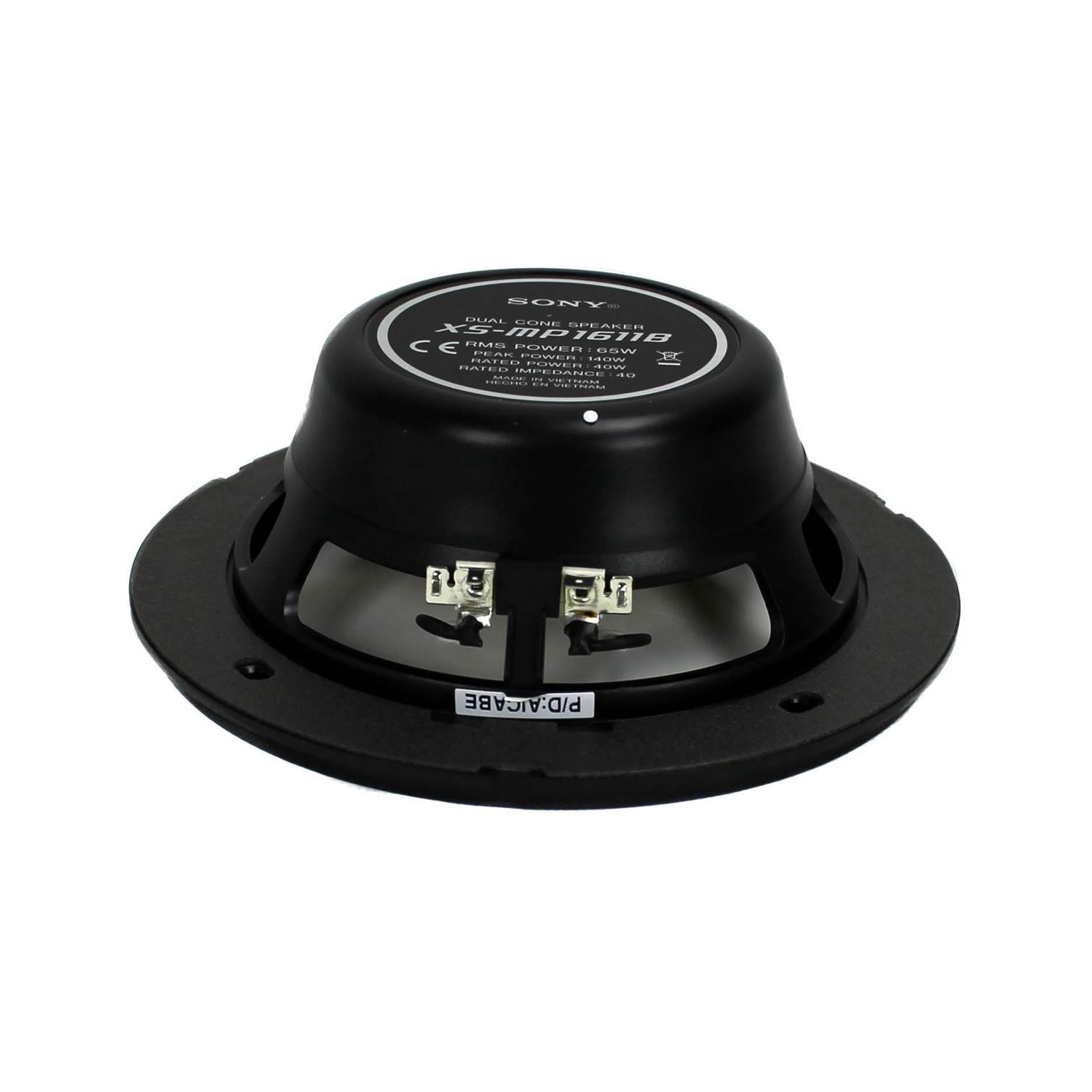 Sony XS-MP1611B 6.5" Dual Cone Marine Speakers Bonus Gadget Cleaner Included