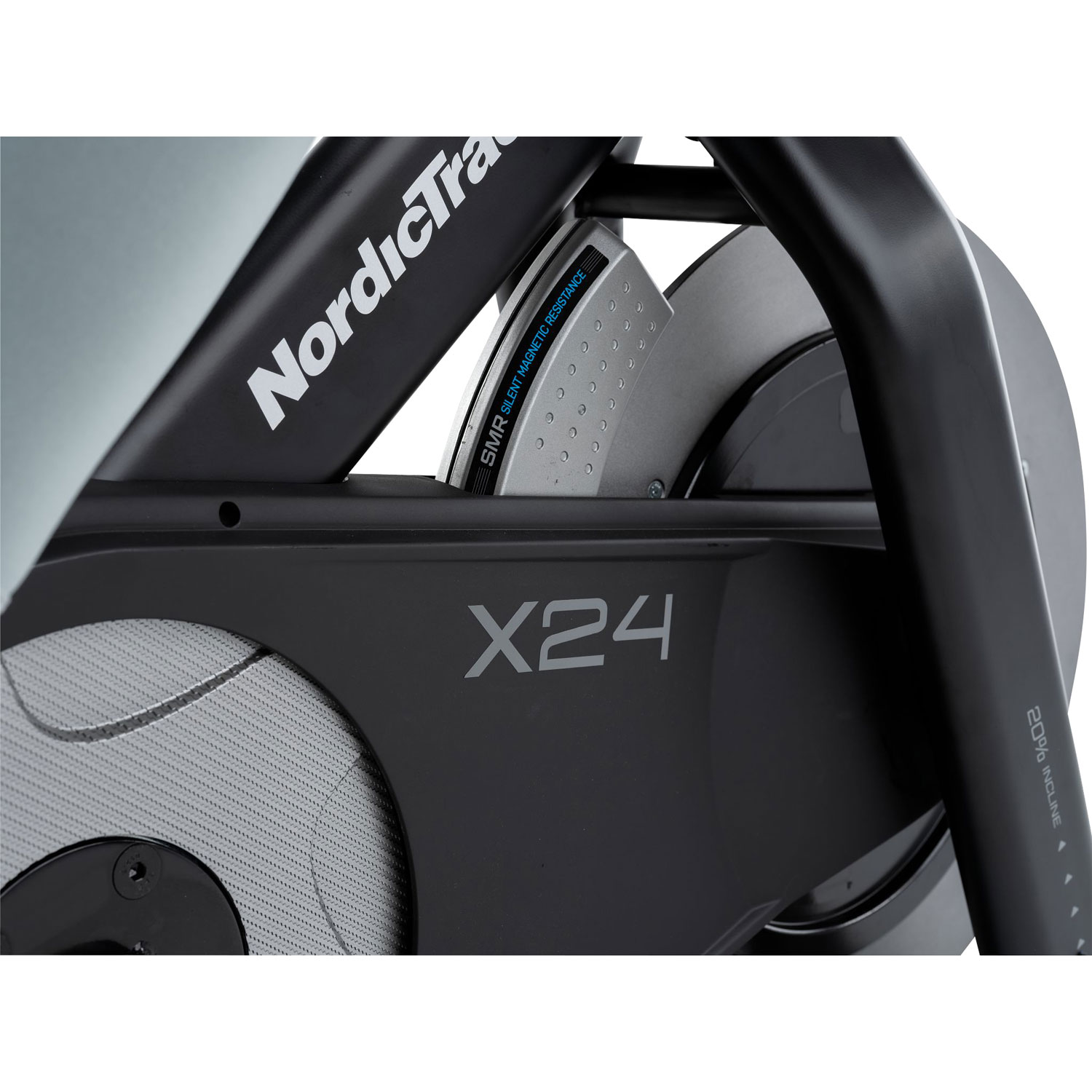 NordicTrack X24 Stationary Spin Bike w/ Pivoting 24" Touchscreen Display