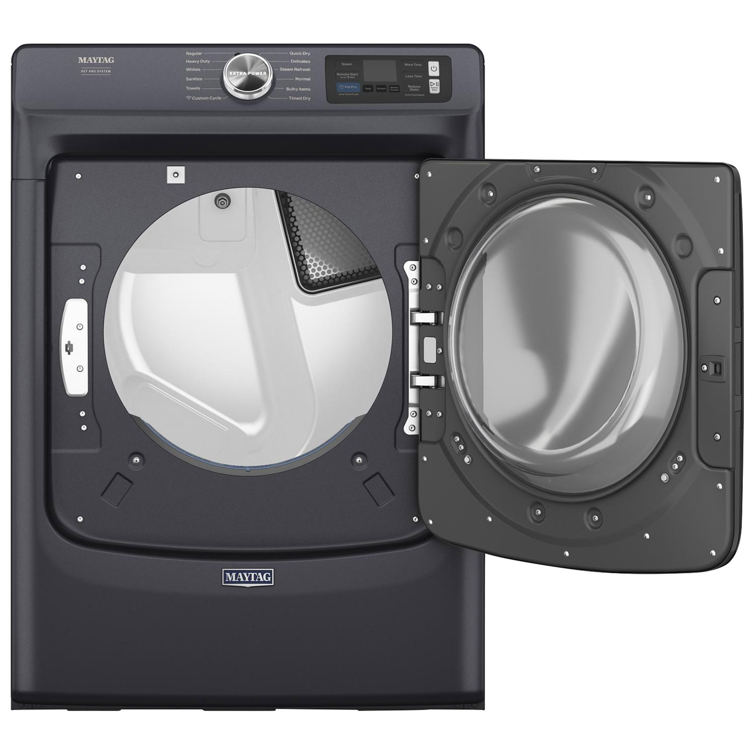 Maytag Pet Pro 7.4 Cu. Ft. Gas Steam Dryer - Midnight Steel