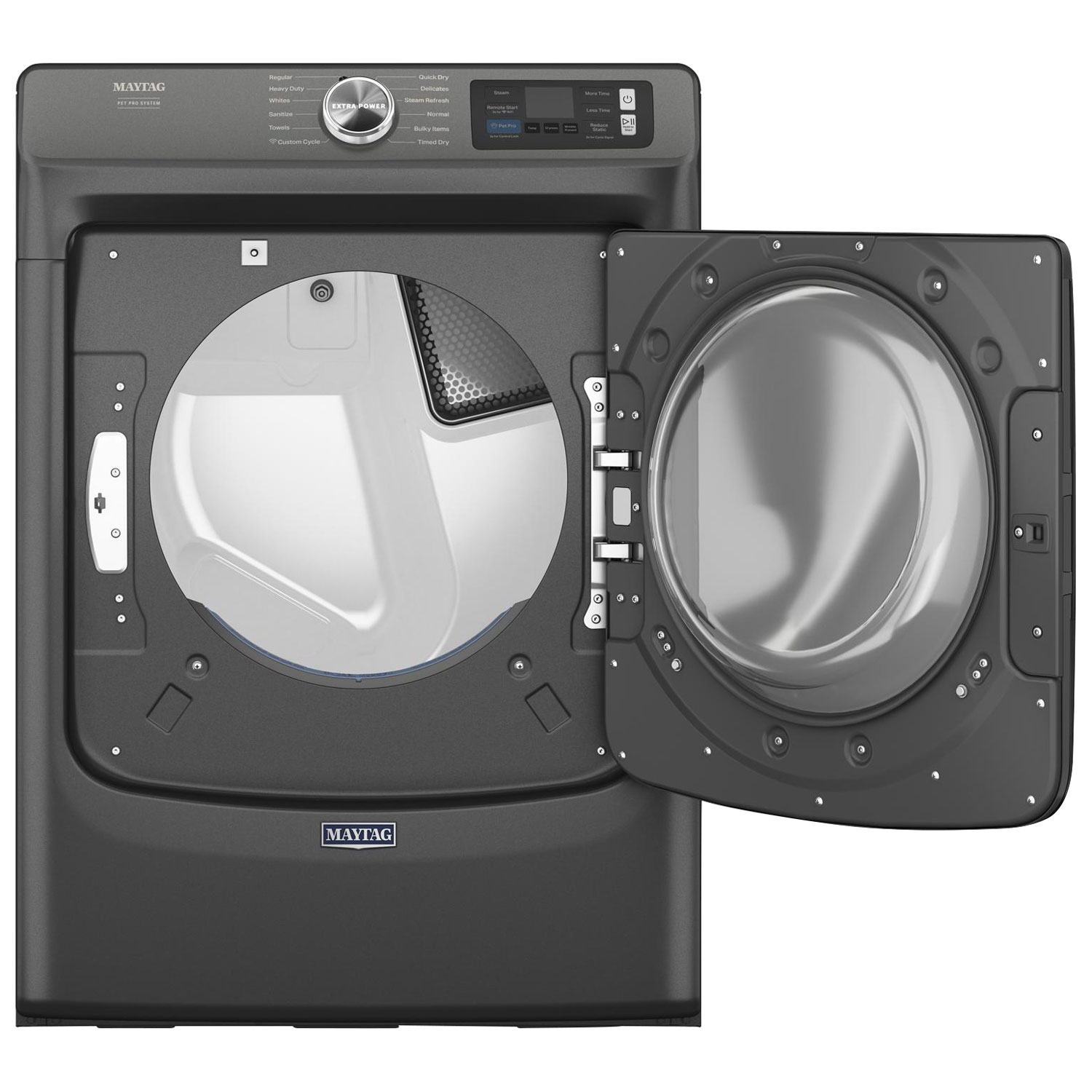 Maytag Pet Pro 7.4 Cu. Ft. Gas Steam Dryer - Volcano Black