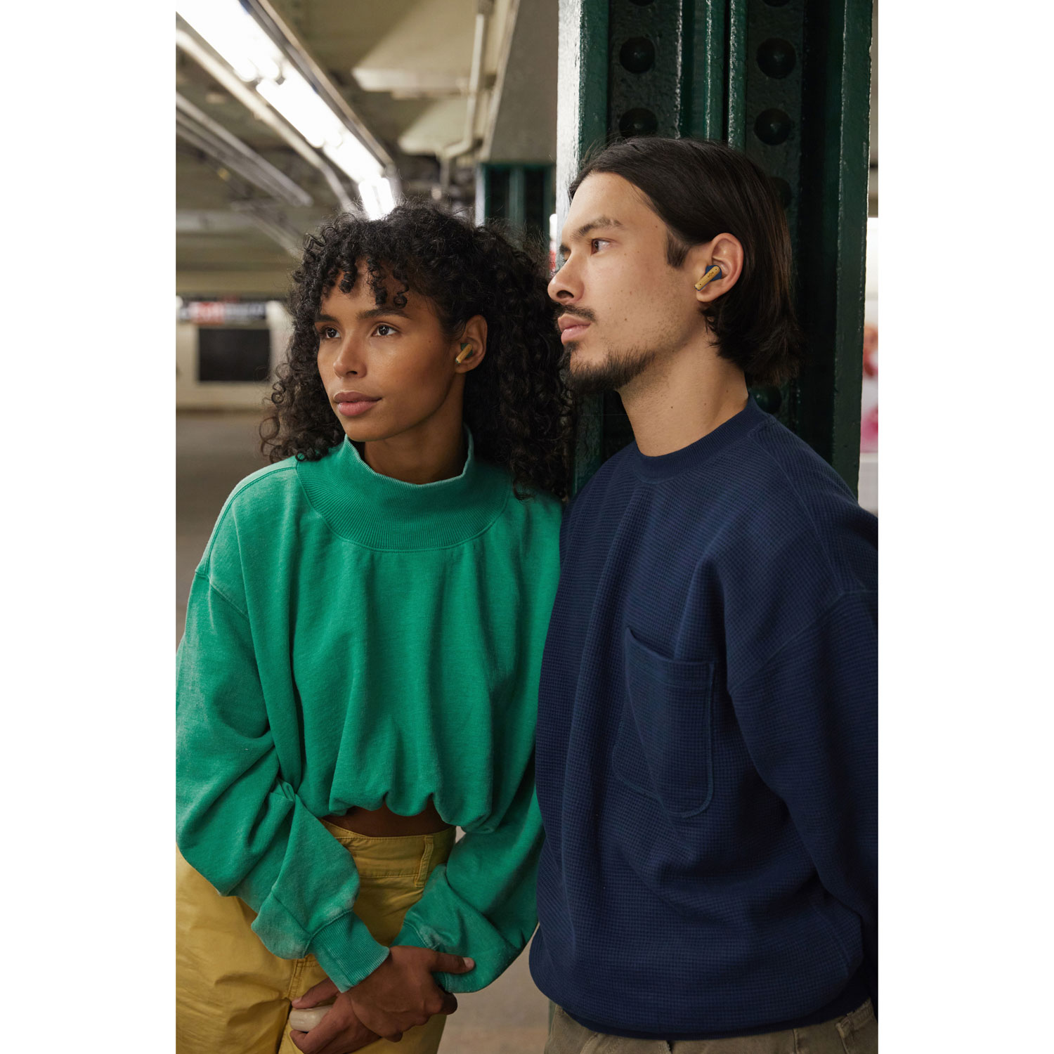 Écouteurs boutons 100 % sans fil à isolation sonore Little Bird de House Of Marley - Vert