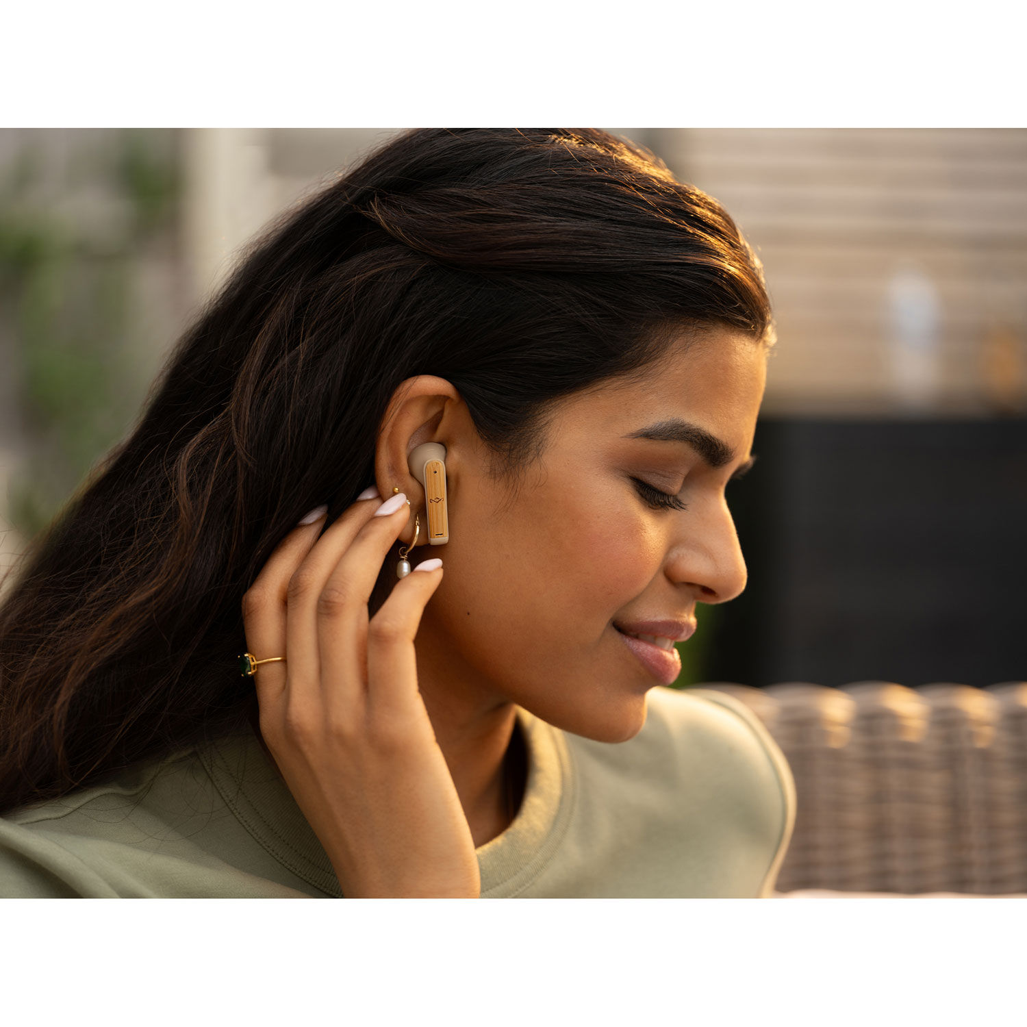 House Of Marley Zion In-Ear Sound Isolating True Wireless Earbuds - Cream