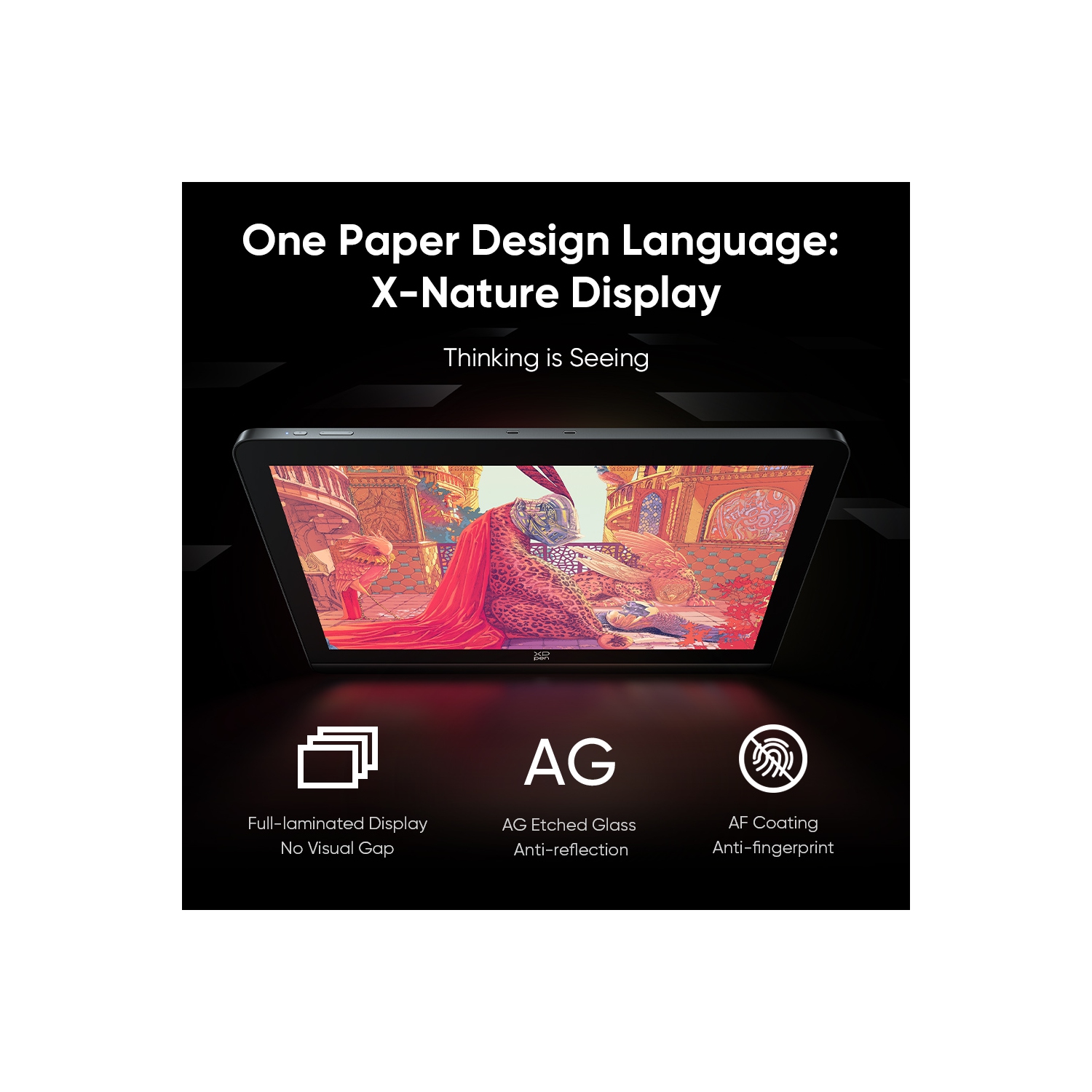 Tablette de dessin XPPen Artist Pro 19 | 4K, écran sRVB 99,8 % | écran Calman vérifié | deux stylos à pression 16K | affichage graphique entièrement