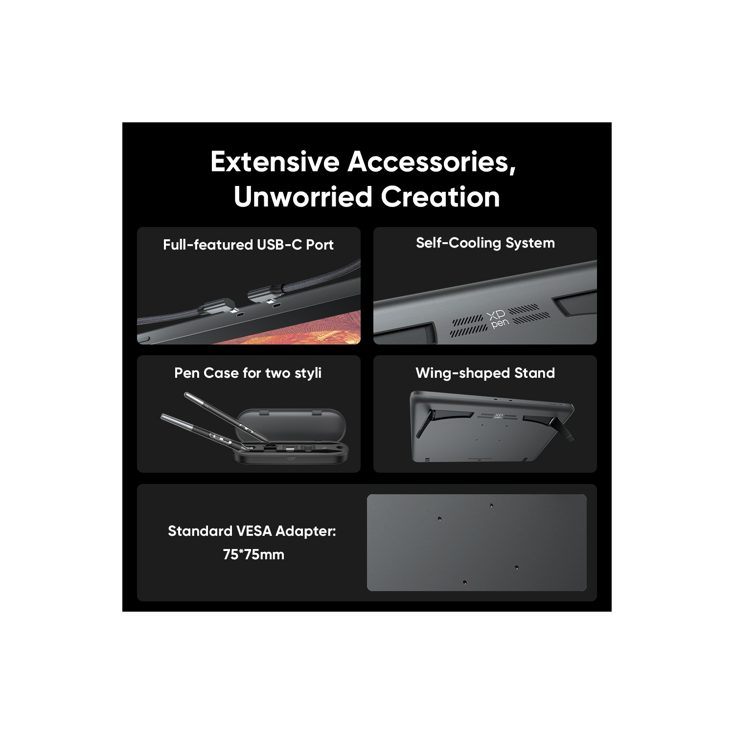 Tablette de dessin XPPen Artist Pro 19 | 4K, écran sRVB 99,8 % | écran Calman vérifié | deux stylos à pression 16K | affichage graphique entièrement