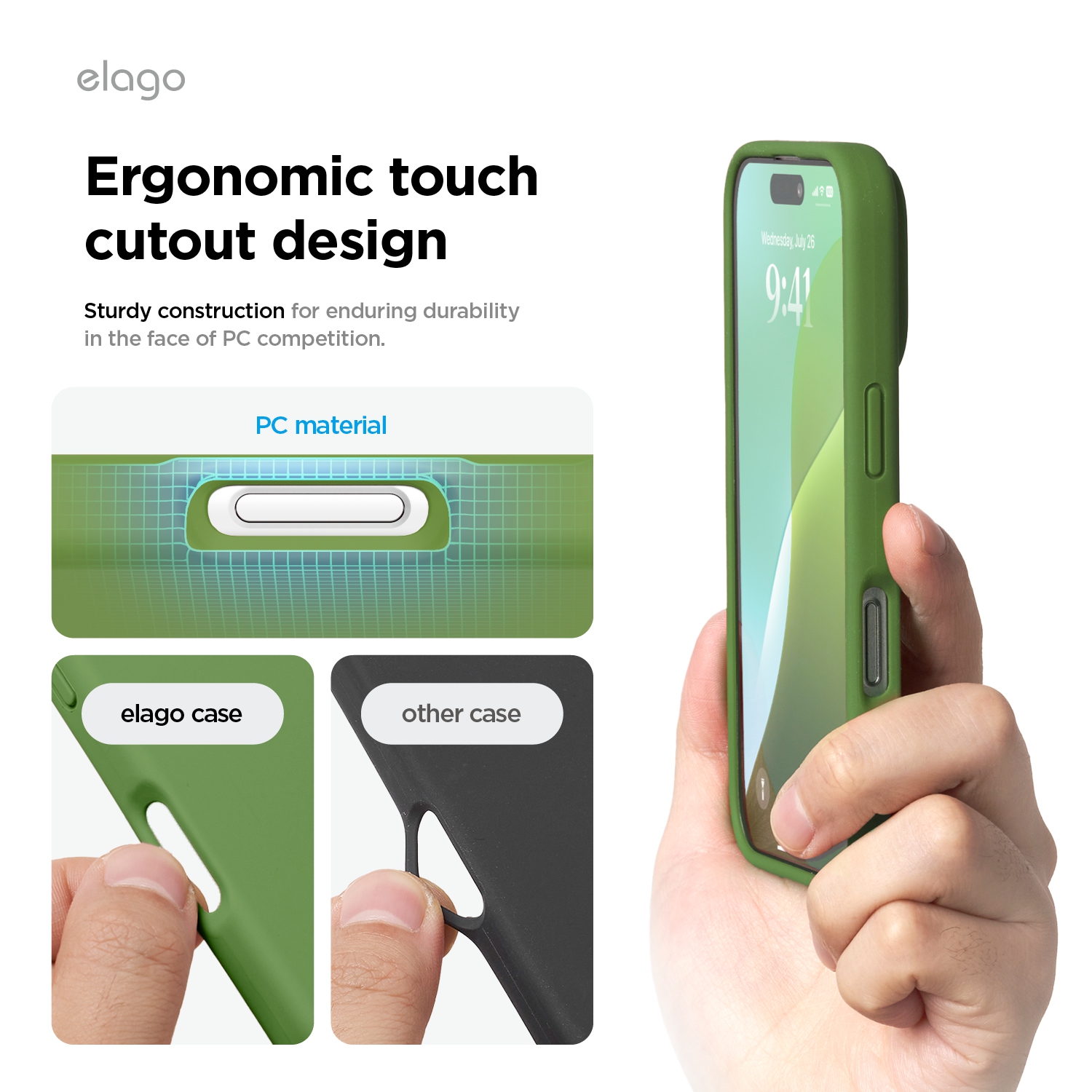 Elago compatible avec l'étui iPhone 16 Pro, l'étui en silicone liquide de qualité supérieure, l'étui protecteur intégral, antichoc, doublure douce en