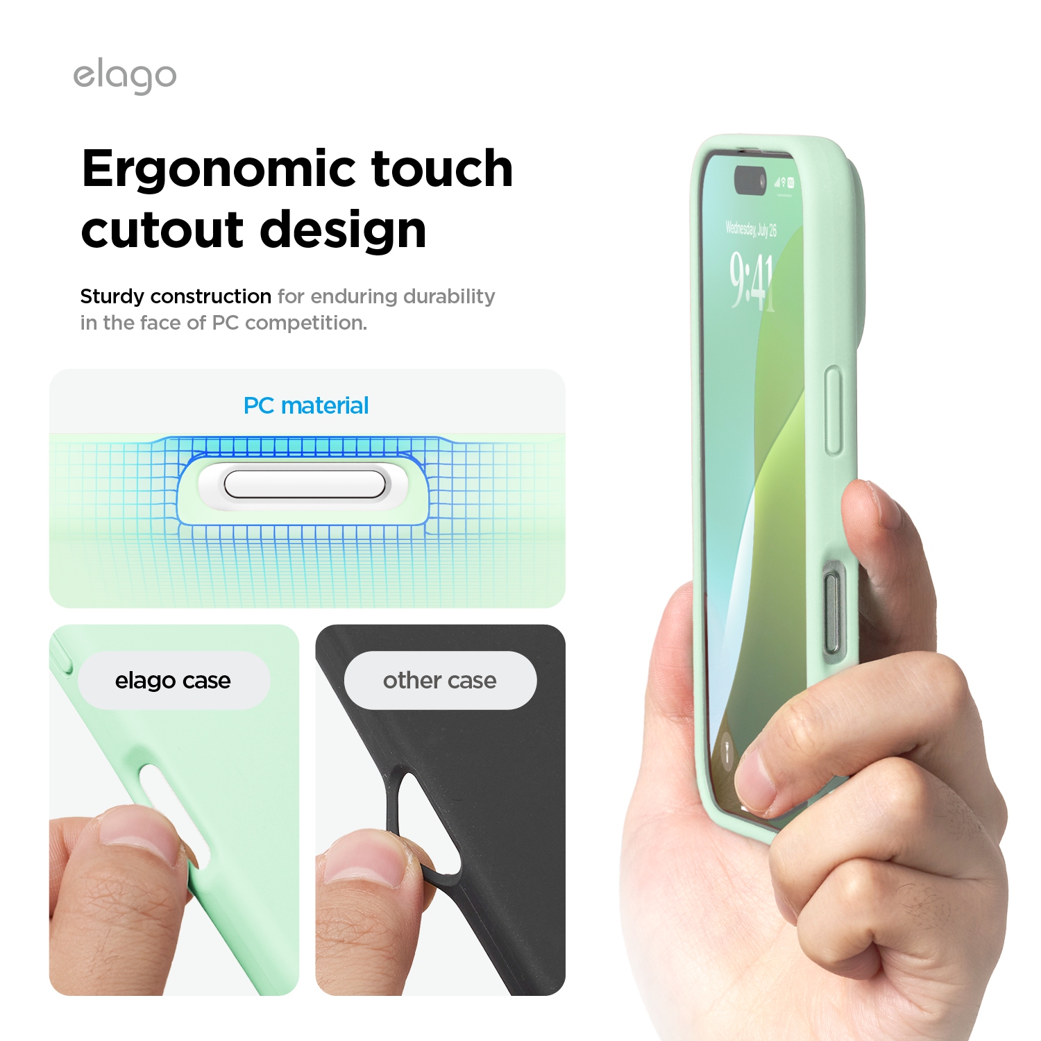 elago Compatible with iPhone 16 Pro Case, Premium Liquid Silicone Case, Full Body Protective Cover, Shockproof, Anti-Scratch Soft Microfiber Lining,