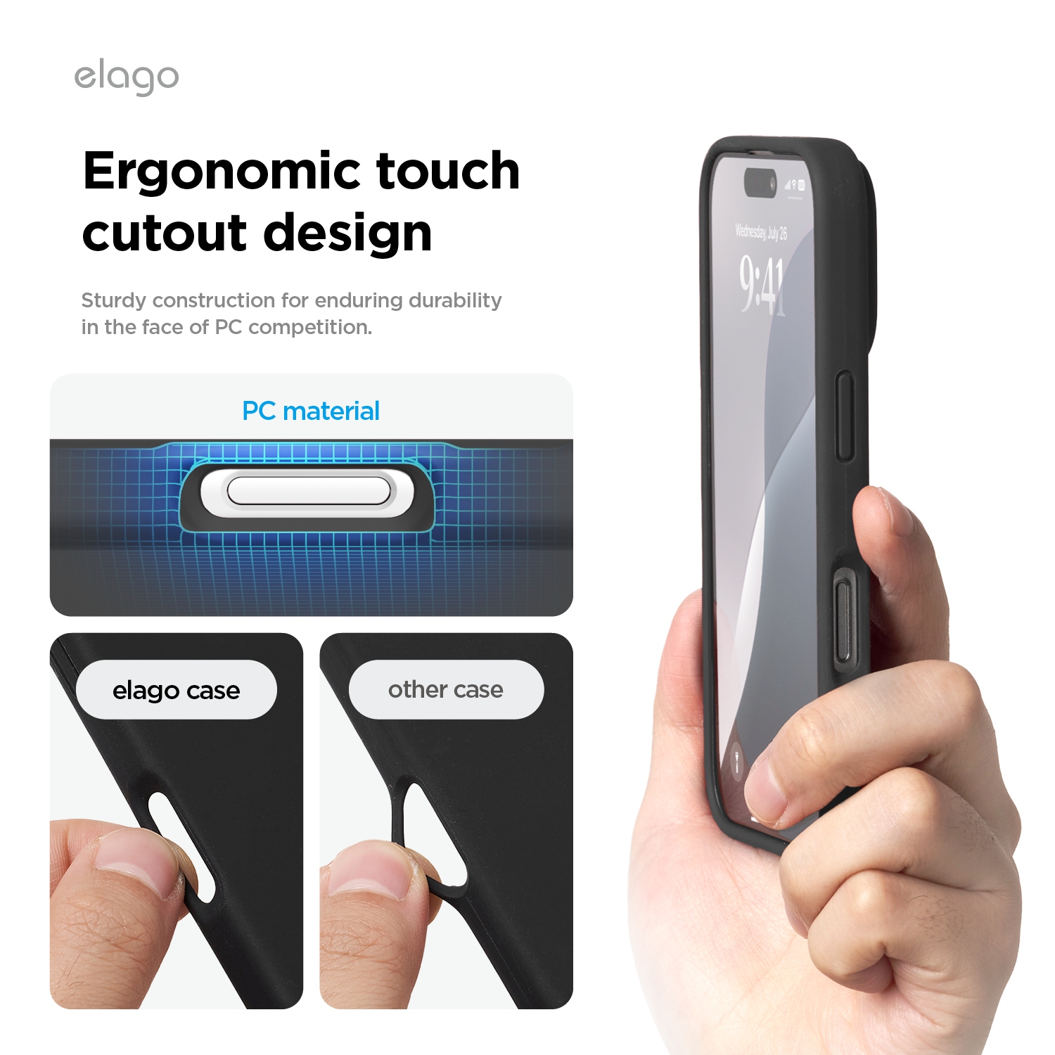elago Compatible with iPhone 16 Pro Case, Premium Liquid Silicone Case, Full Body Protective Cover, Shockproof, Anti-Scratch Soft Microfiber Lining,