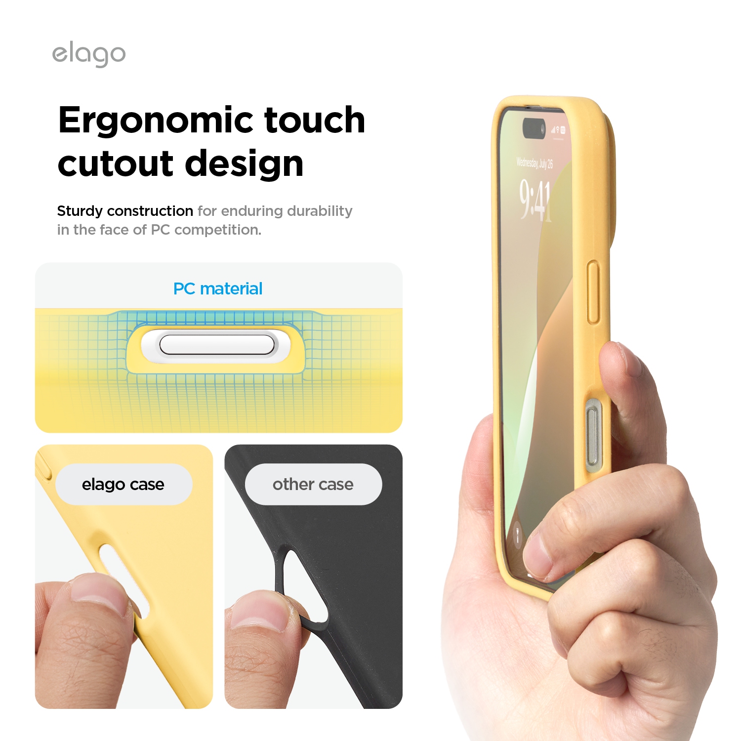 elago Compatible with iPhone 16 Pro Case, Premium Liquid Silicone Case, Full Body Protective Cover, Shockproof, Anti-Scratch Soft Microfiber Lining,