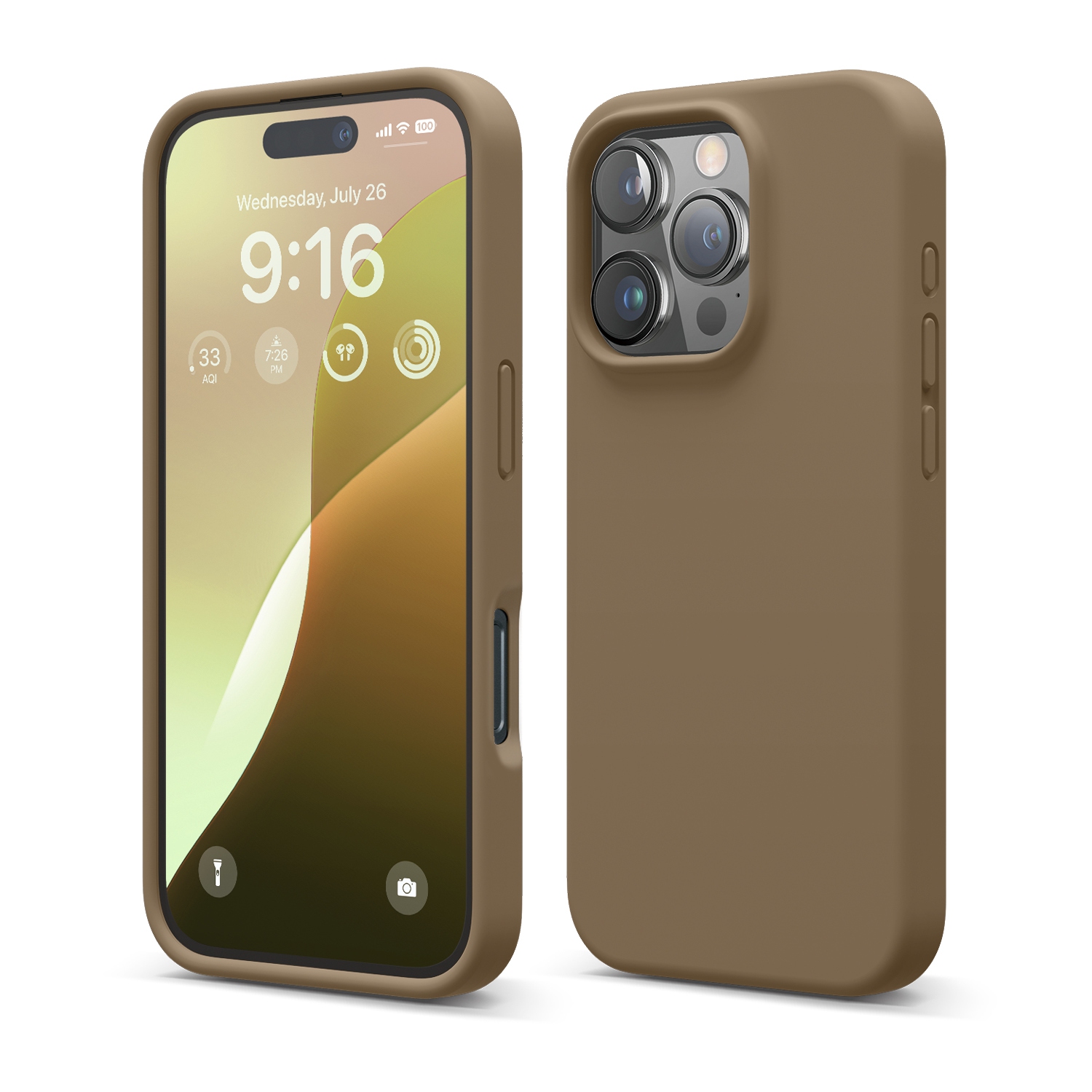 elago Compatible with iPhone 16 Pro Case, Premium Liquid Silicone Case, Full Body Protective Cover, Shockproof, Anti-Scratch Soft Microfiber Lining,