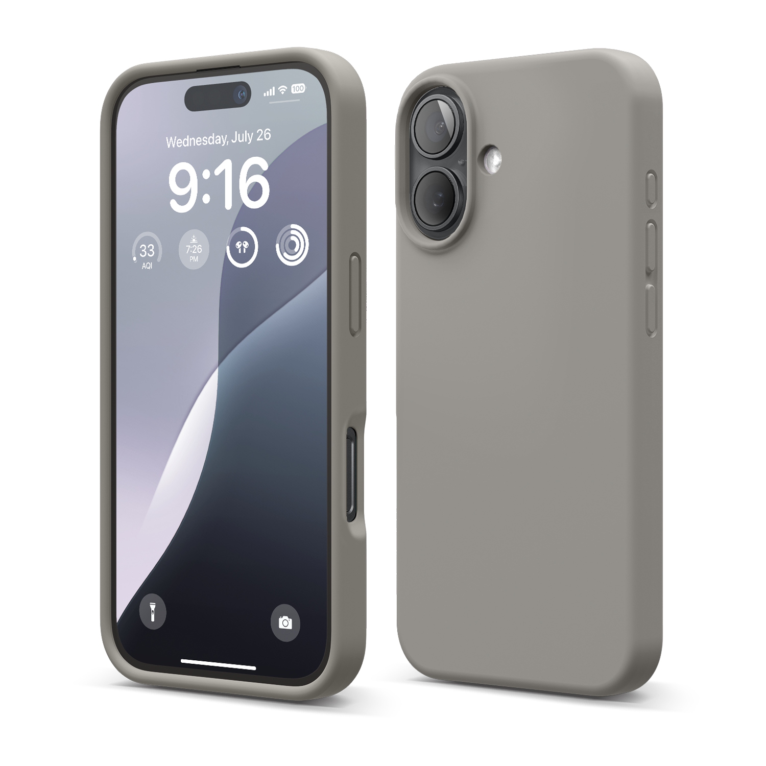 elago Compatible with iPhone 16 Case, Premium Liquid Silicone Case, Full Body Protective Cover, Shockproof, Anti-Scratch Soft Microfiber Lining, 6.1