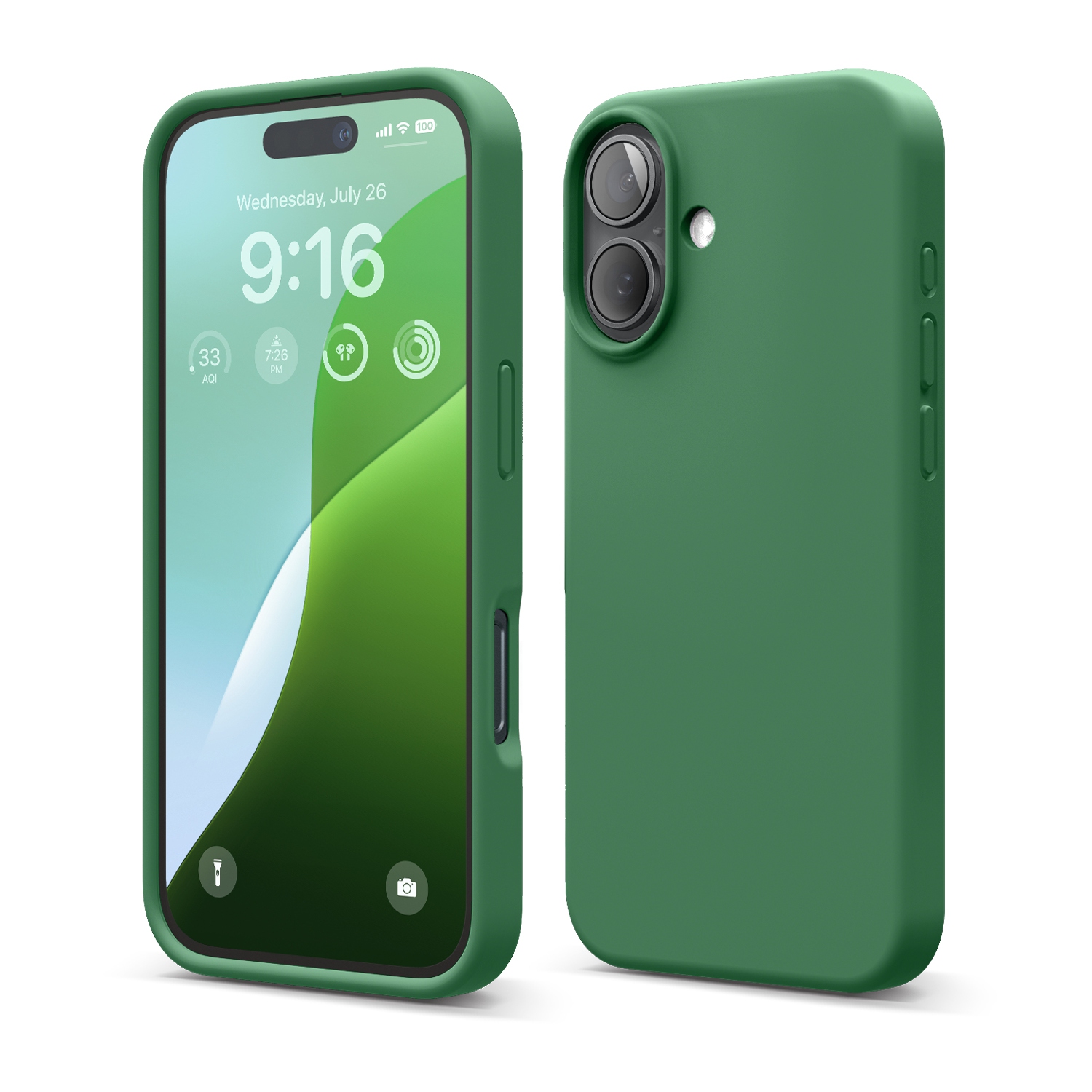 elago Compatible with iPhone 16 Case, Premium Liquid Silicone Case, Full Body Protective Cover, Shockproof, Anti-Scratch Soft Microfiber Lining, 6.1