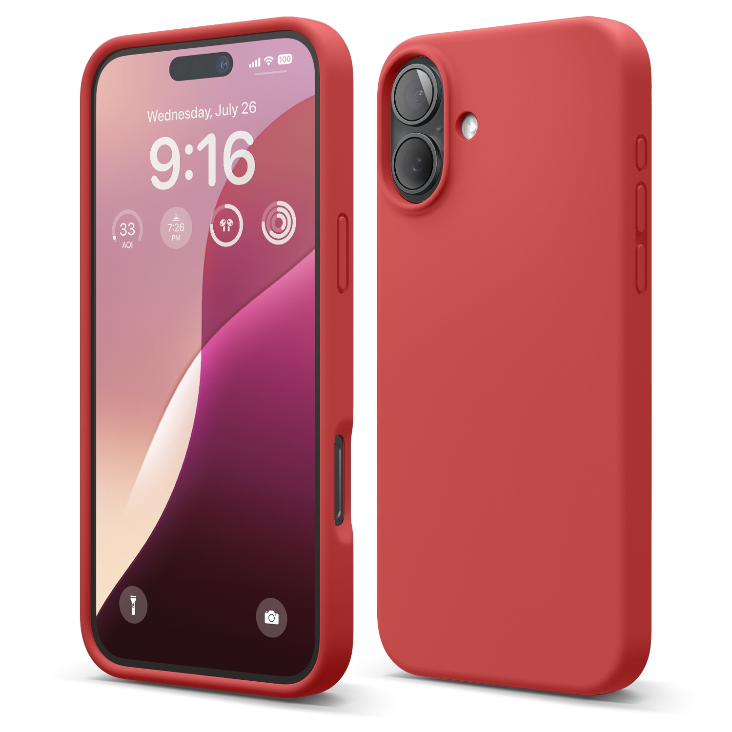 elago Compatible with iPhone 16 Plus Case, Premium Liquid Silicone Case, Full Body Protective Cover, Shockproof, Anti-Scratch Soft Microfiber Lining,