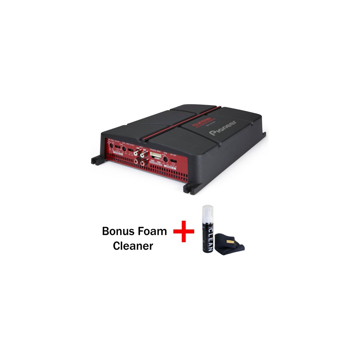 Comprend un nettoyant pour gadgets en prime à 4 canaux GM-A4704 Class AB de Pioneer.