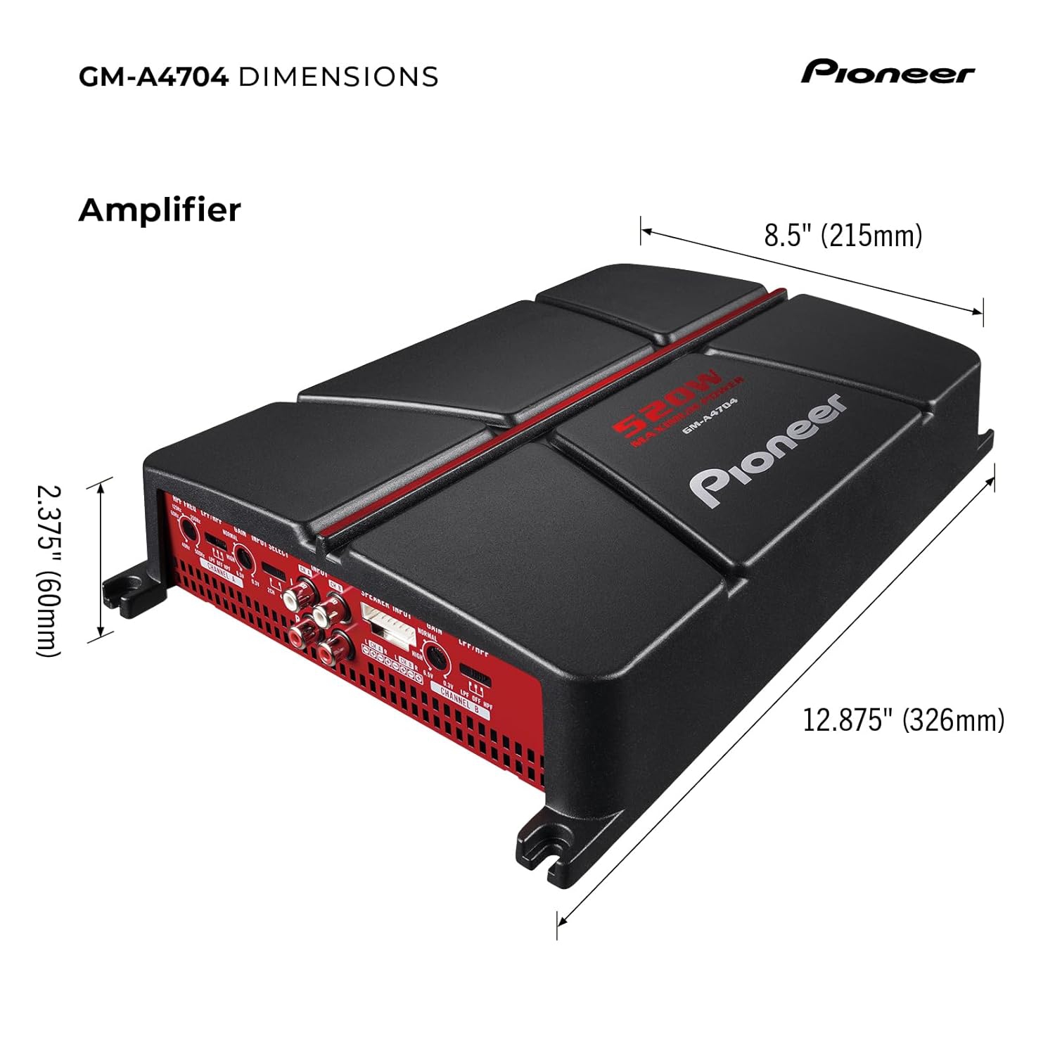 Comprend un nettoyant pour gadgets en prime à 4 canaux GM-A4704 Class AB de Pioneer.