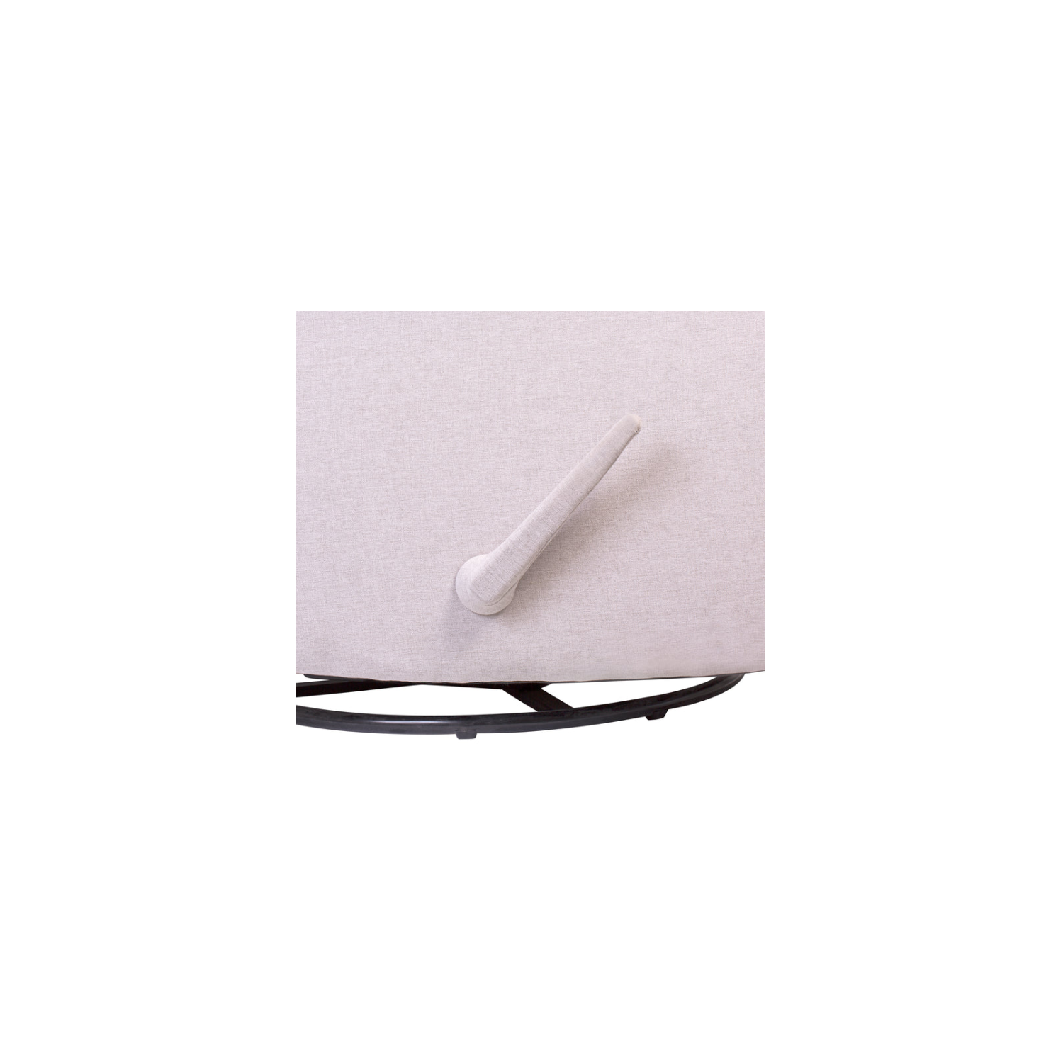 Fauteuil coulissant pour chambre de bébé Hayley de l'il Angels, confort douillet, dossier capitonné et inclinaison fluide - Sable