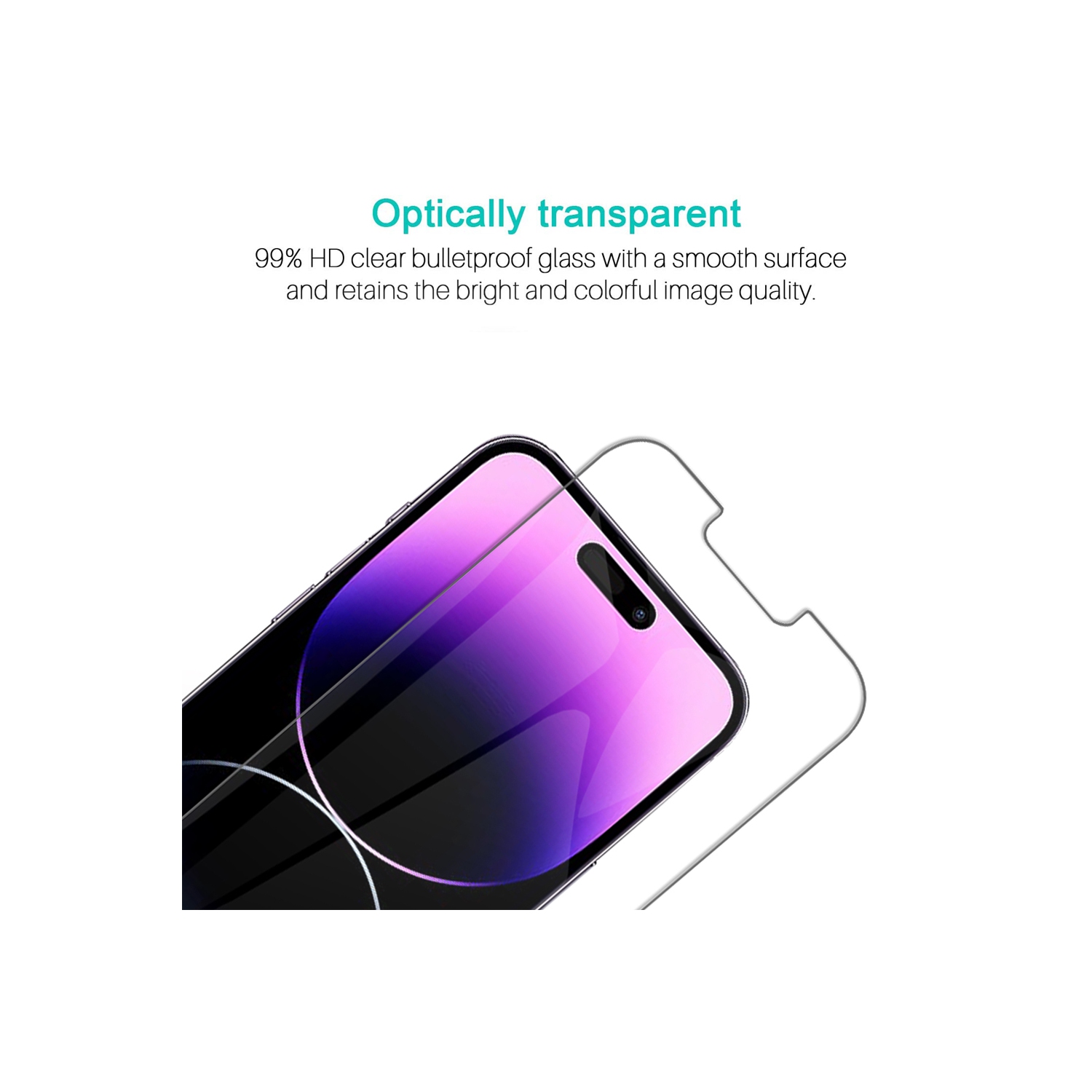 Protecteur d'écran en verre trempé antireflet Supershield pour iPhone 16 - Paquet de 2