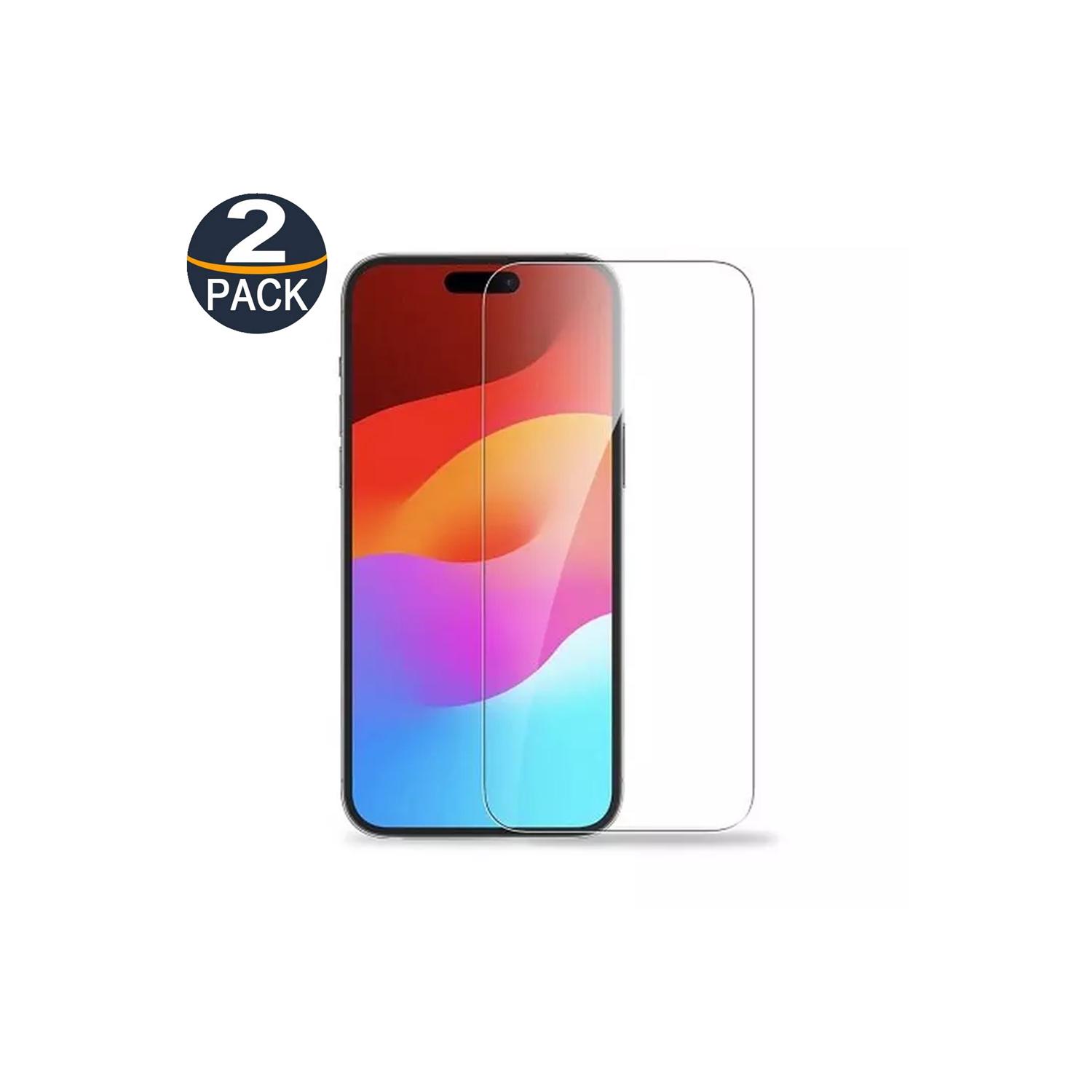 [2 paquets] Protecteur d'écran en verre trempé Premium de CSmart pour iPhone 17/17 Pro/16 Pro, étui et sans bulles