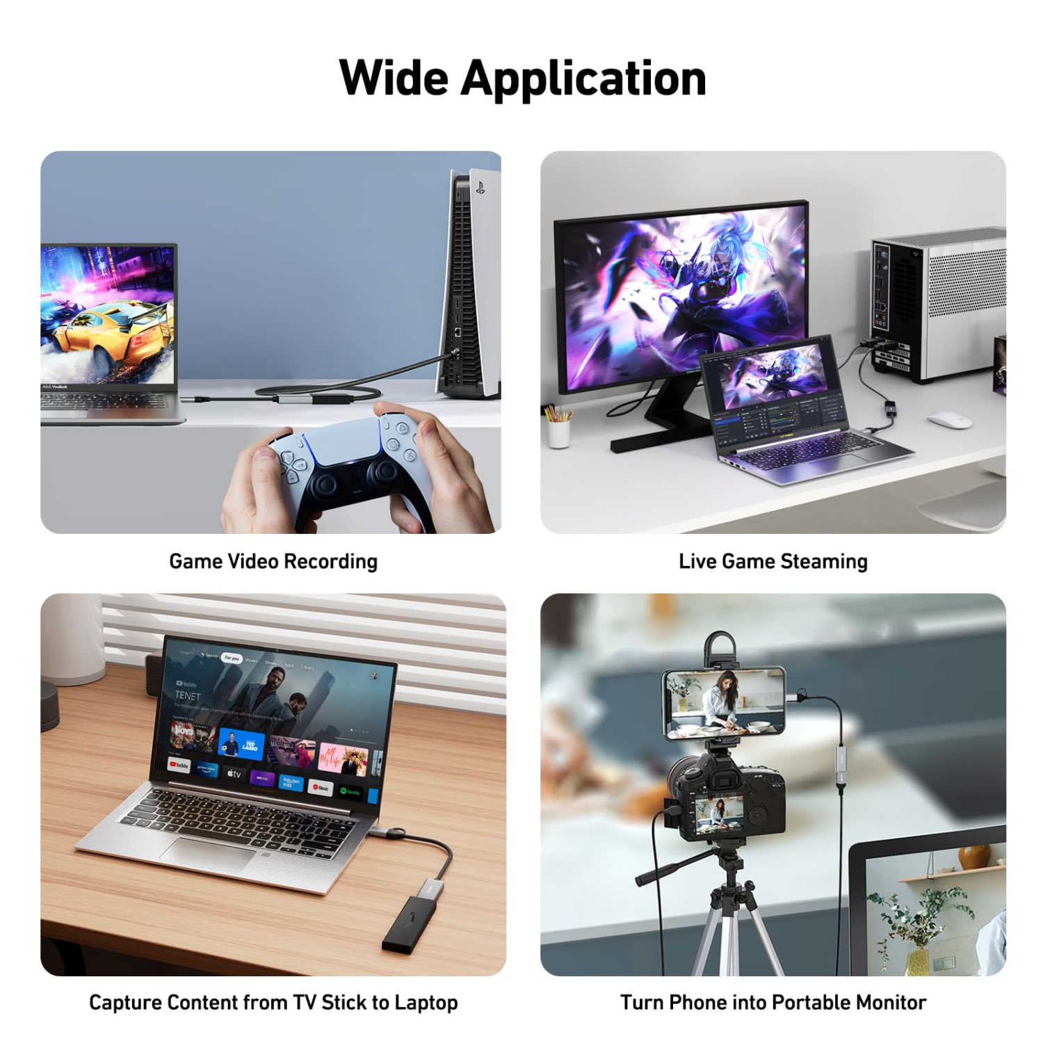 BENFEI Video/Audio Capture Card supporting Full HD 1080P 60FPS