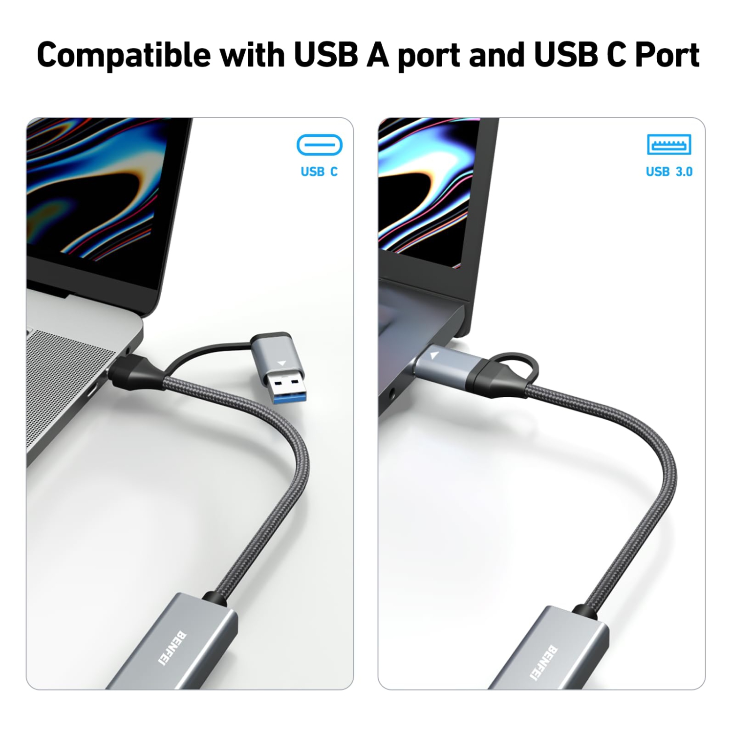 BENFEI Video/Audio Capture Card supporting Full HD 1080P 60FPS