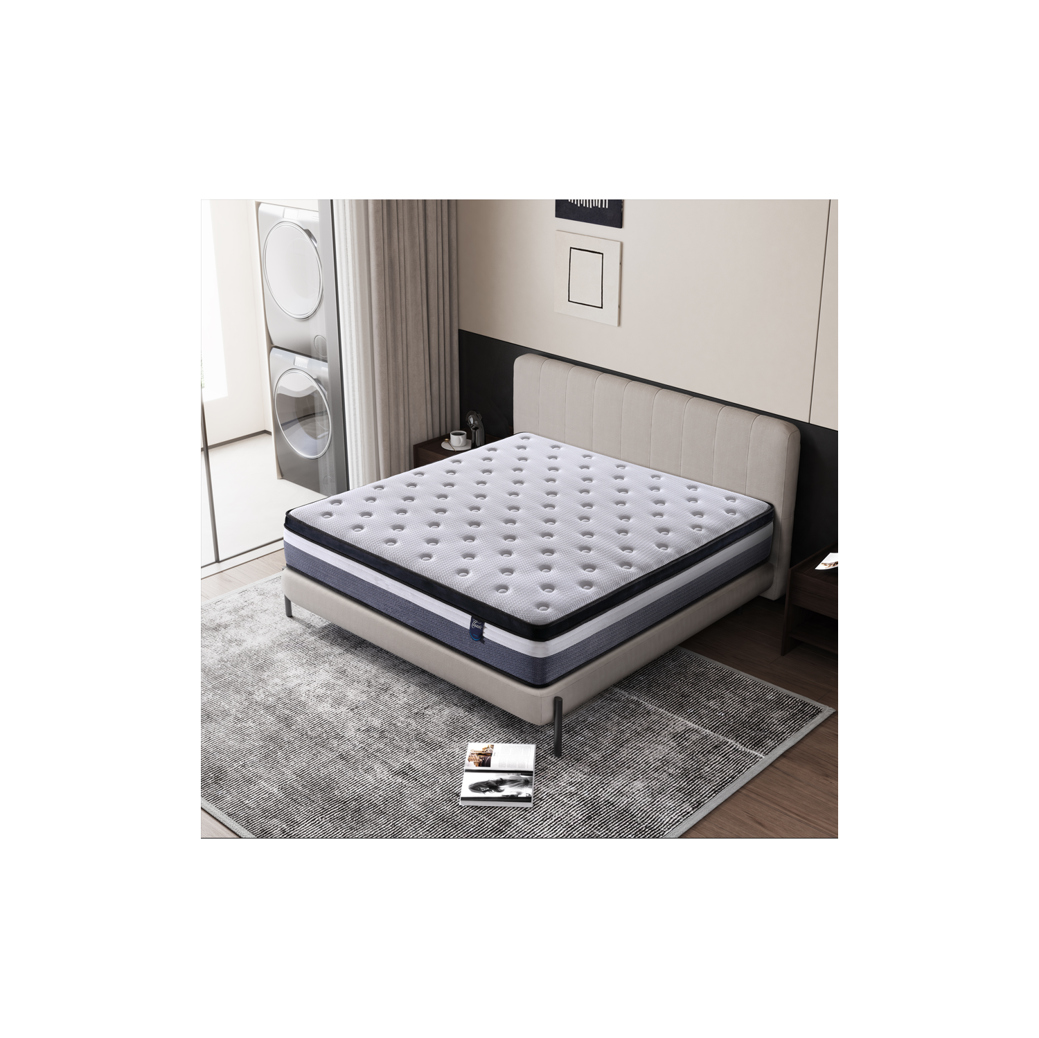 LivinVeluris Classic 10-Inch Mattress: CertiPUR-US Certified, Coil Spring Support