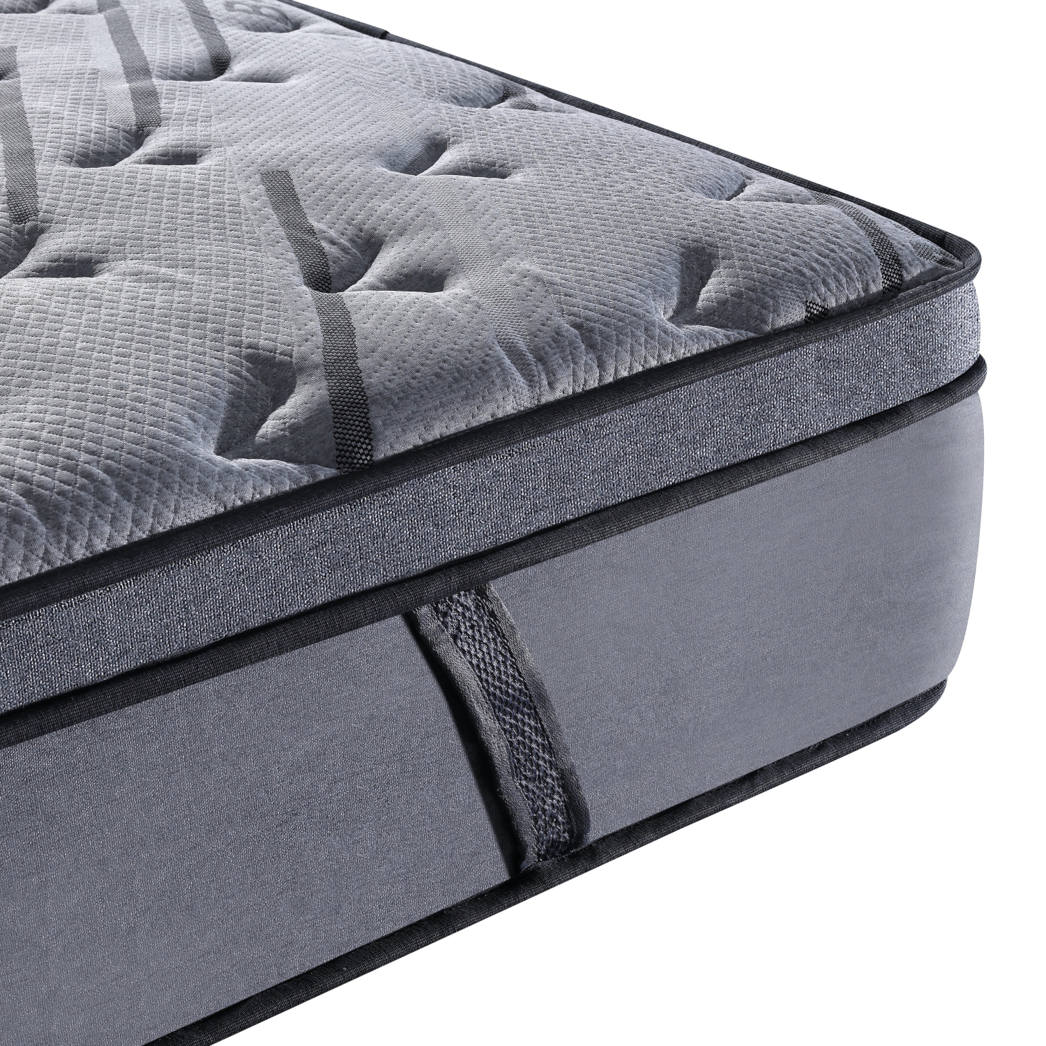 Matelas de 14 po LivinVeluris Epic Bamboo : Soutien à ressorts certifiée CertiPUR-US