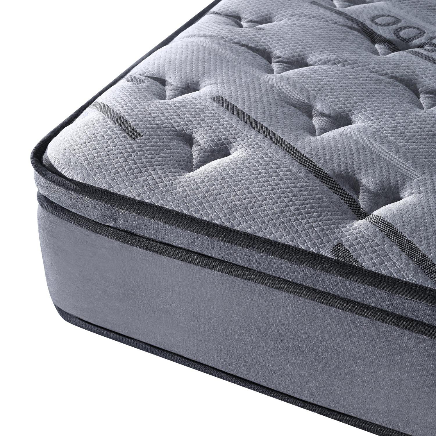 Matelas de 14 po LivinVeluris Epic Bamboo : Soutien à ressorts certifiée CertiPUR-US