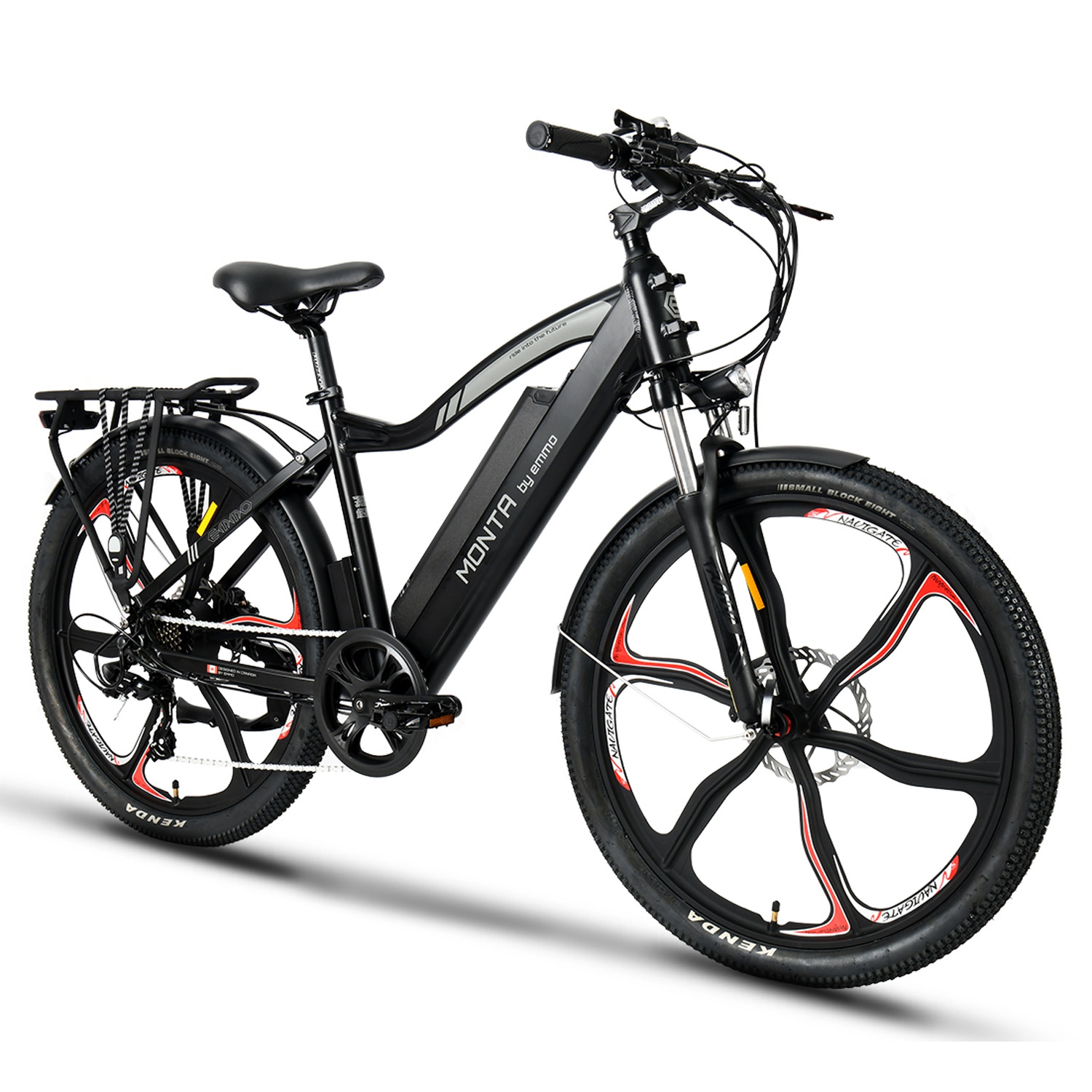 EMMO Monta eBike - Premium Electric Commuter Bike Scooter - 48V 500W - Black - 110km Long Range Hydraulic Brakes