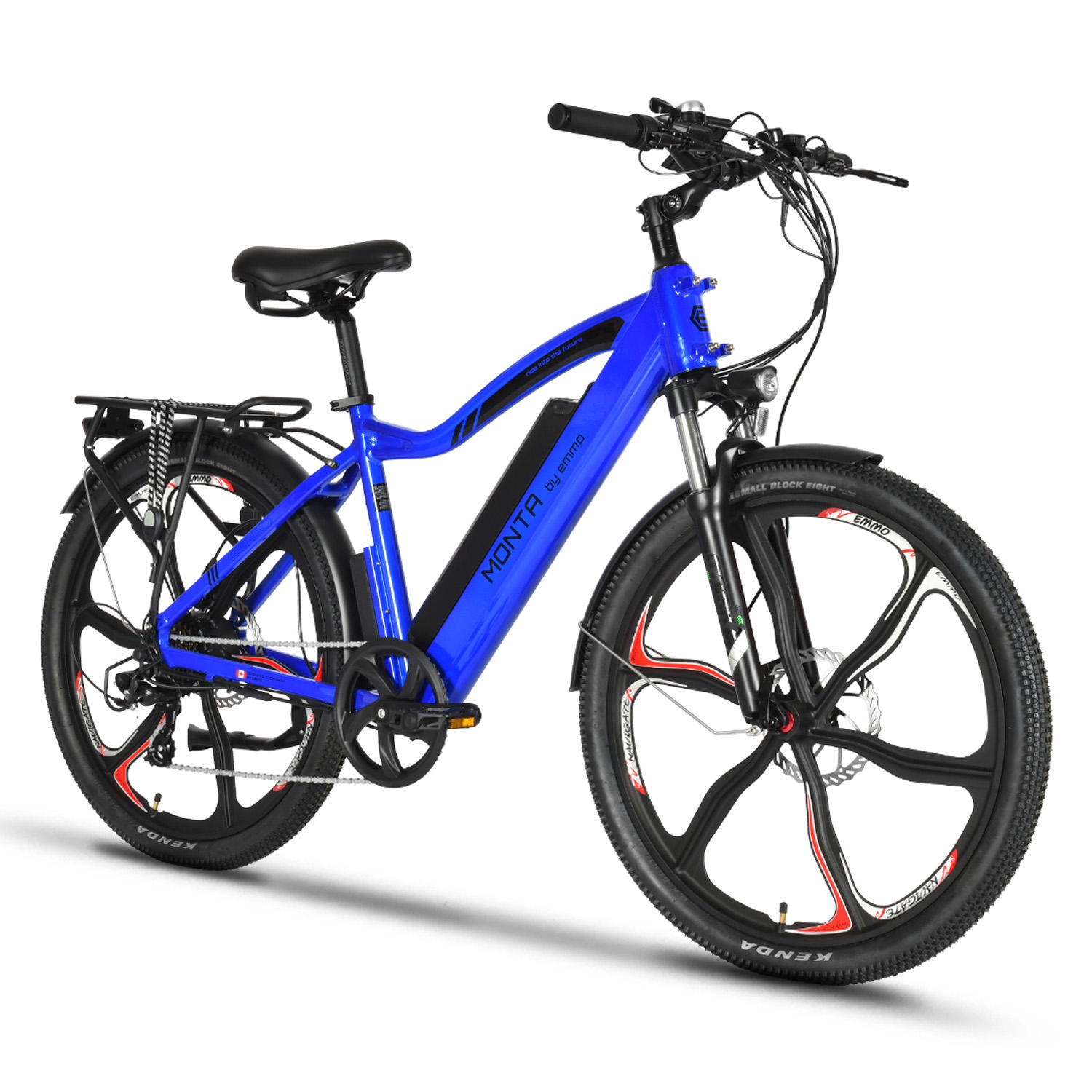 EMMO Monta eBike - Premium Electric Commuter Bike Scooter - 48V 500W - Blue - 110km Long Range Hydraulic Brakes