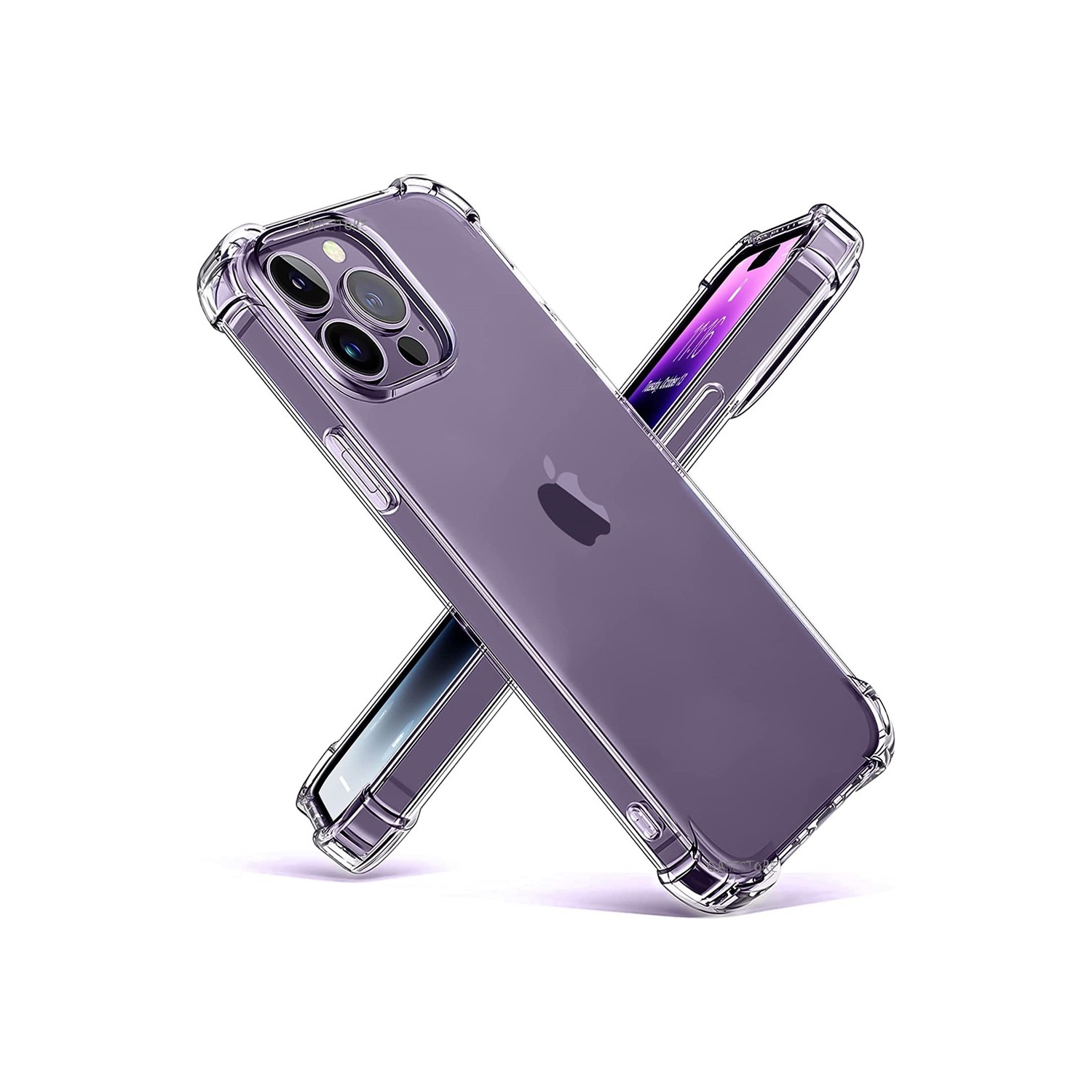 [CS] Étui souple mince en TPUR pour iPhone 16 Pro, transparent