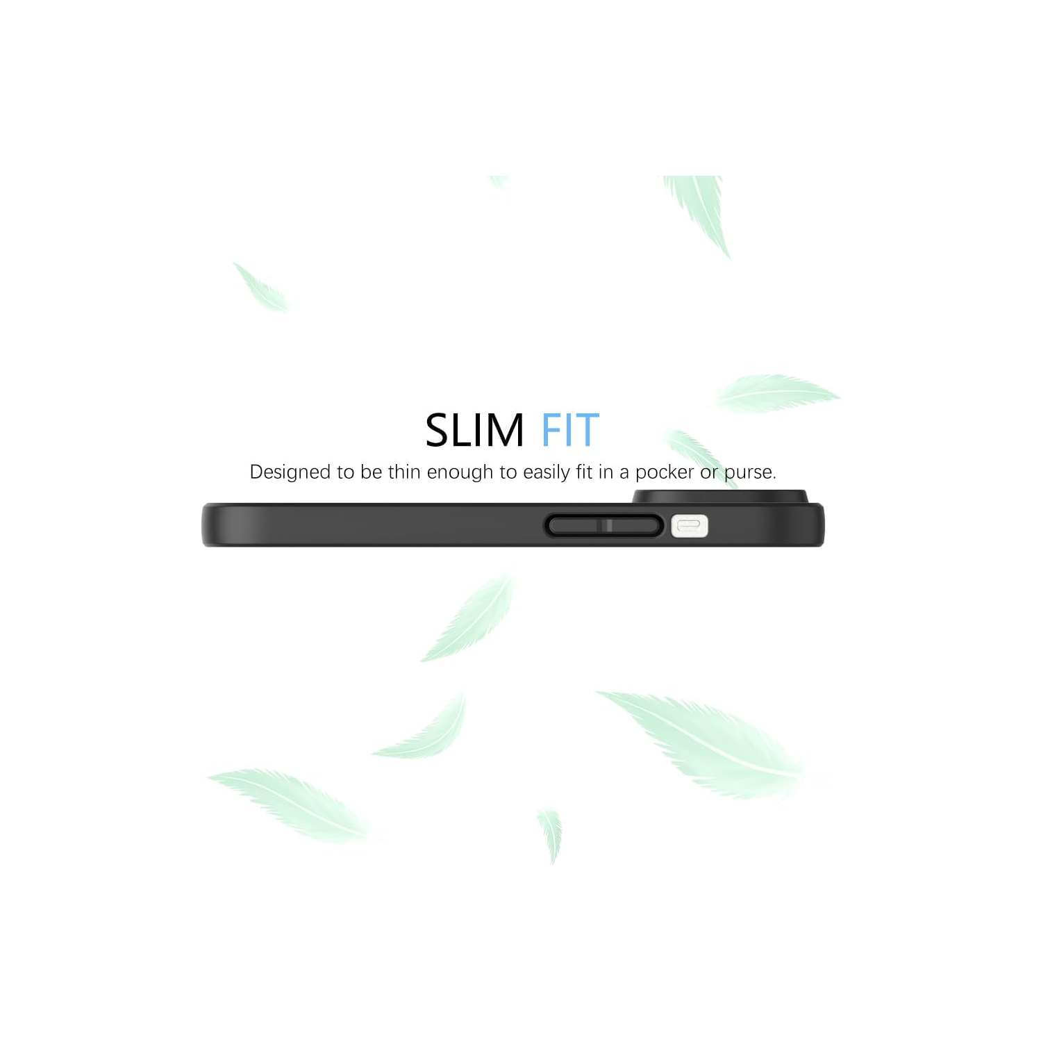 [CS] Étui souple mince en TPU pour iPhone 16 Pro, noir