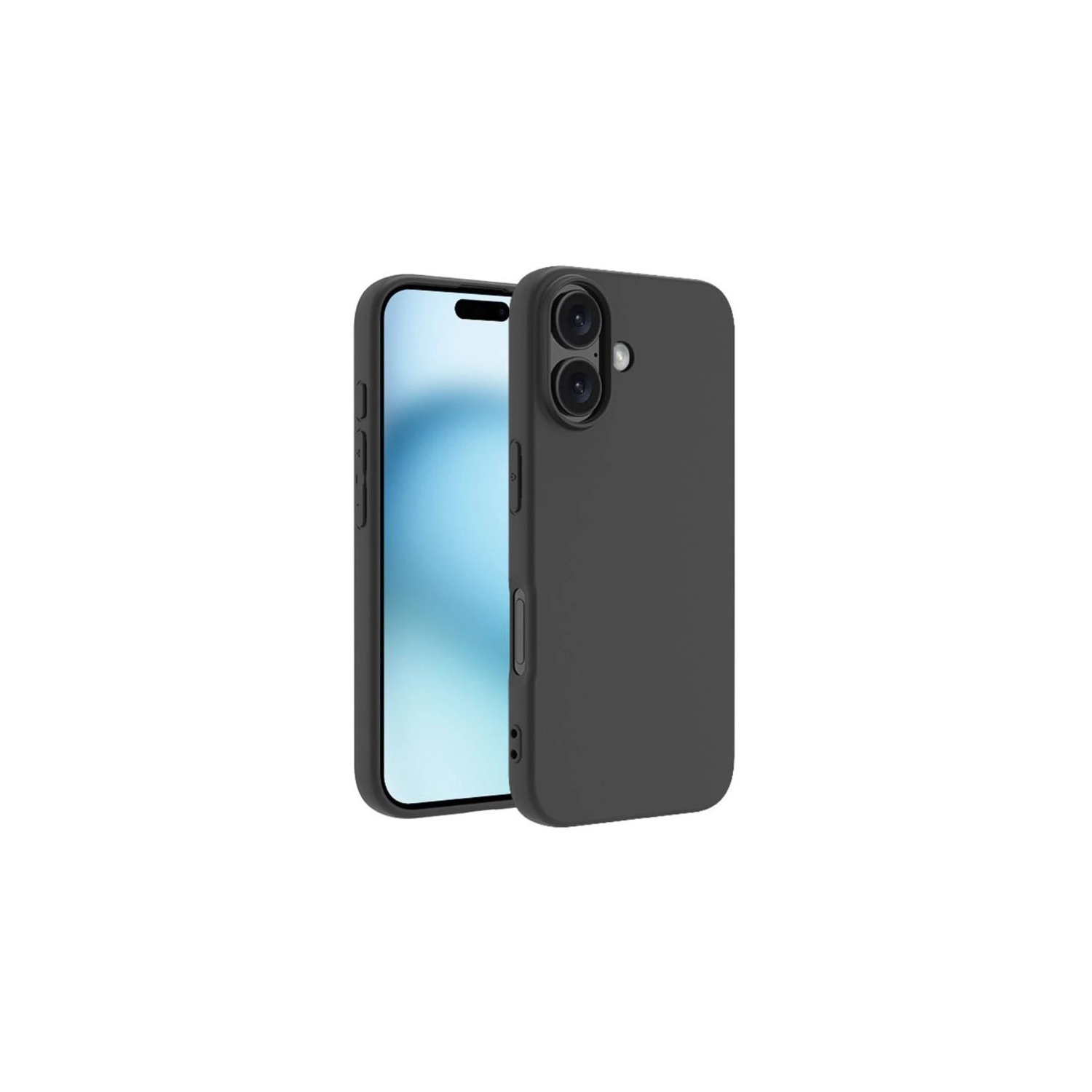 [CS] Étui souple mince en TPU pour iPhone 16 plus, noir