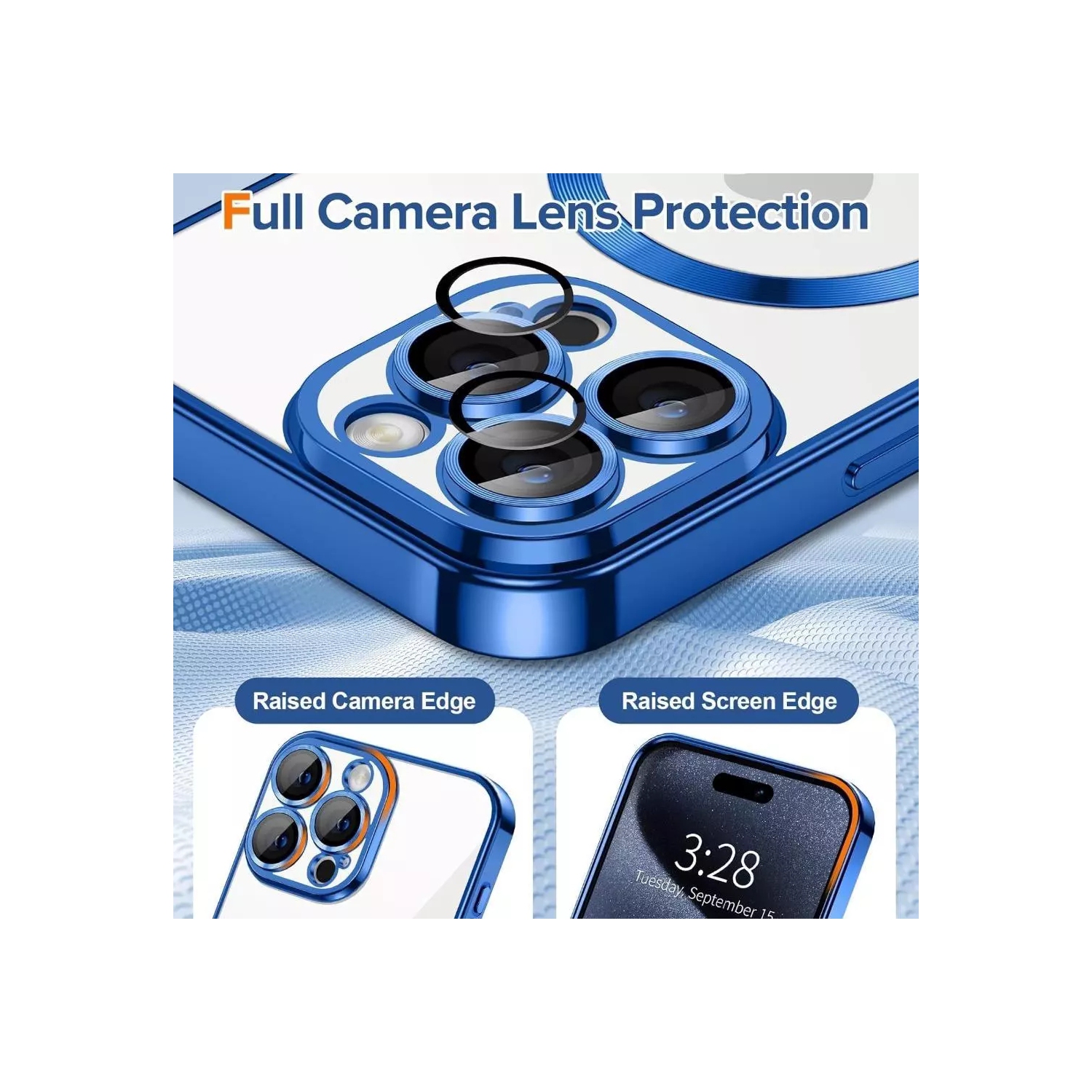 [CS] Hybrid TPU Magnetic MagSafe Case Back Cover for iPhone 16, Silver