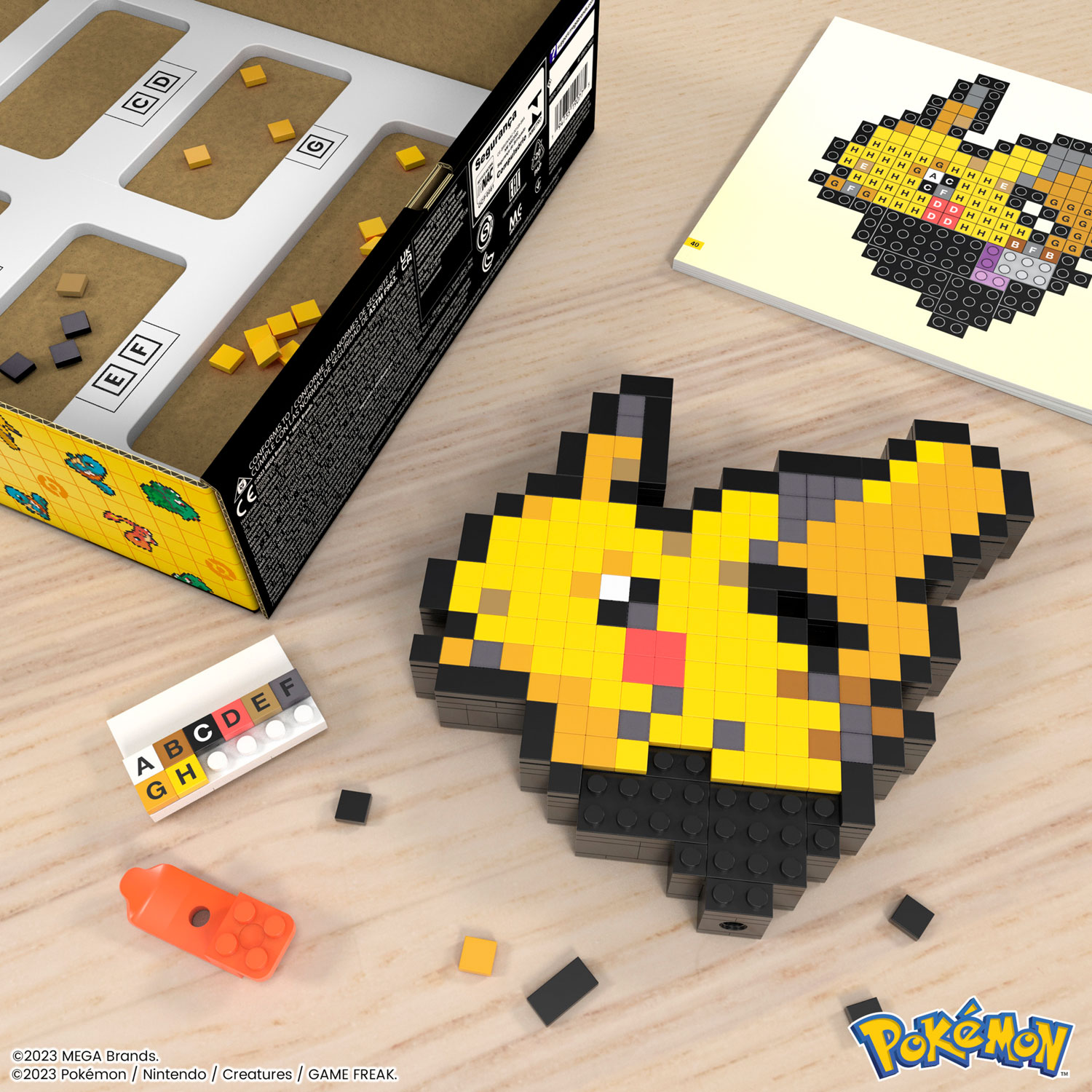 Zombie Pikachu Perler Beads Mattel MEGA Pokémon: Pixel Art Pikachu