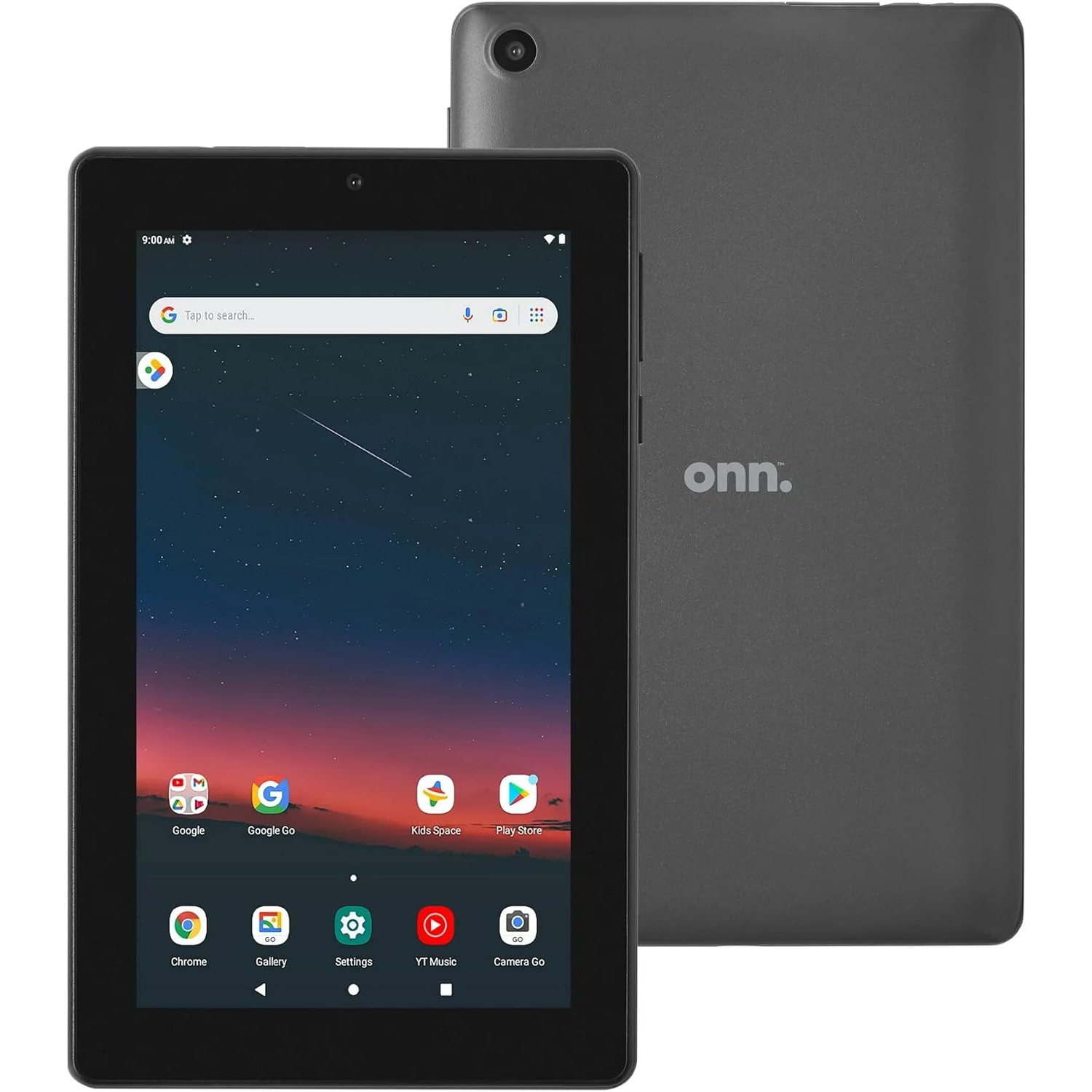 Onn 7" (1024x600) Gen 3 2022 MTK Quad-Core 32GB eMMC 2GB 2.0 GHz Android 12 Go Charcoal Refurbished Good