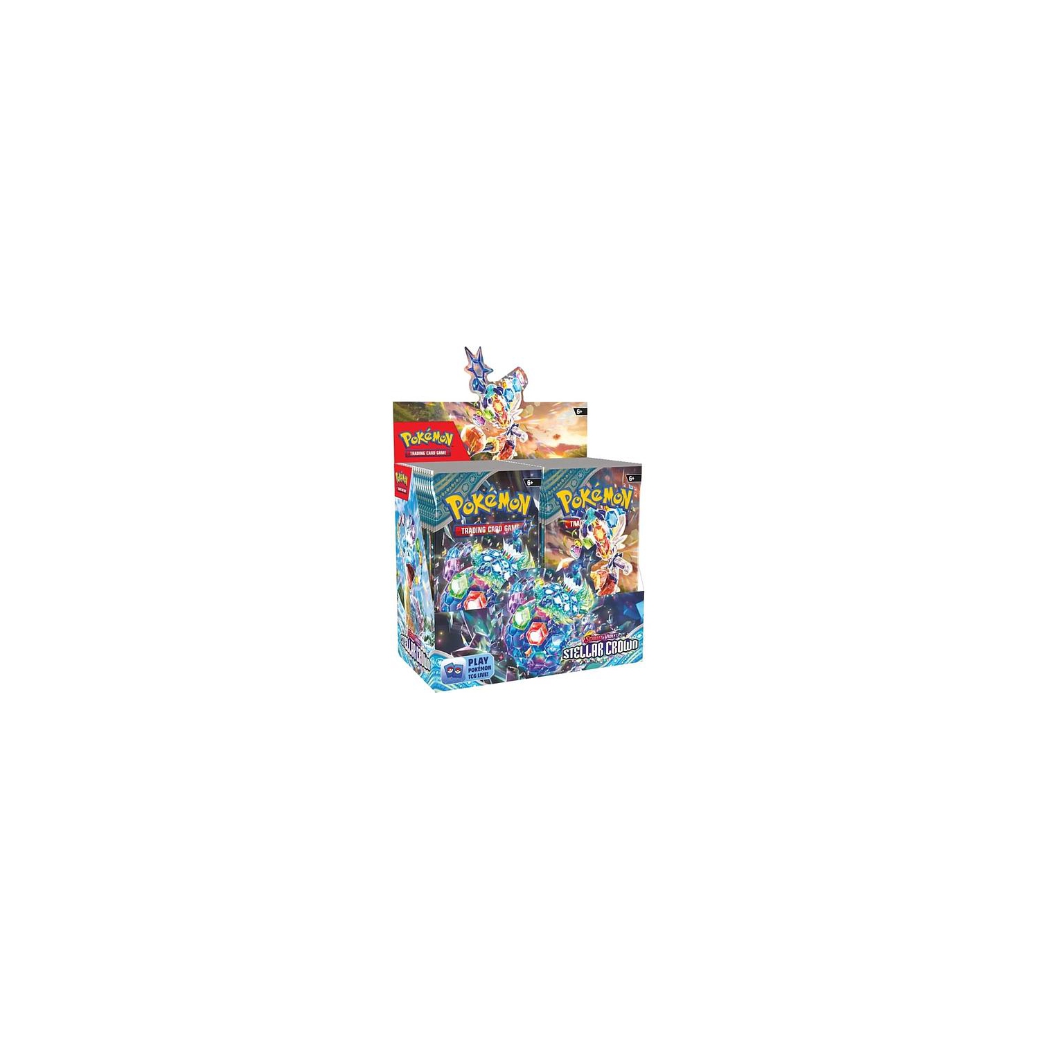 Pokemon USA Pokemon Trading Card Game: Scarlet & Violet Stellar Crown Booster Box 36 packs per box, 10 cards per pack