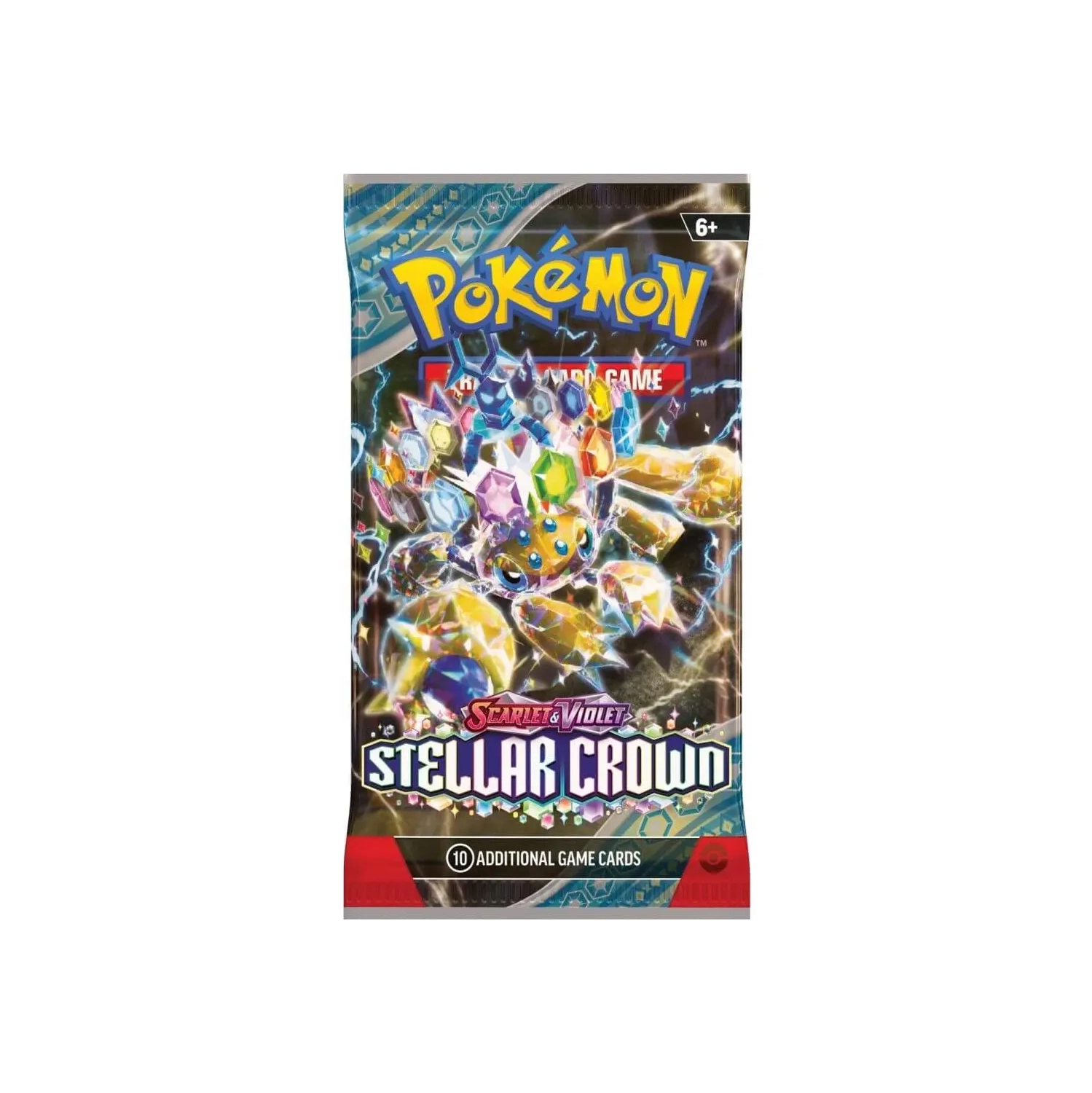 Jeu de cartes à collectionner Pokémon USA : Scarlet & Violet Stellar Crown Booster Pack 10 cartes par paquet